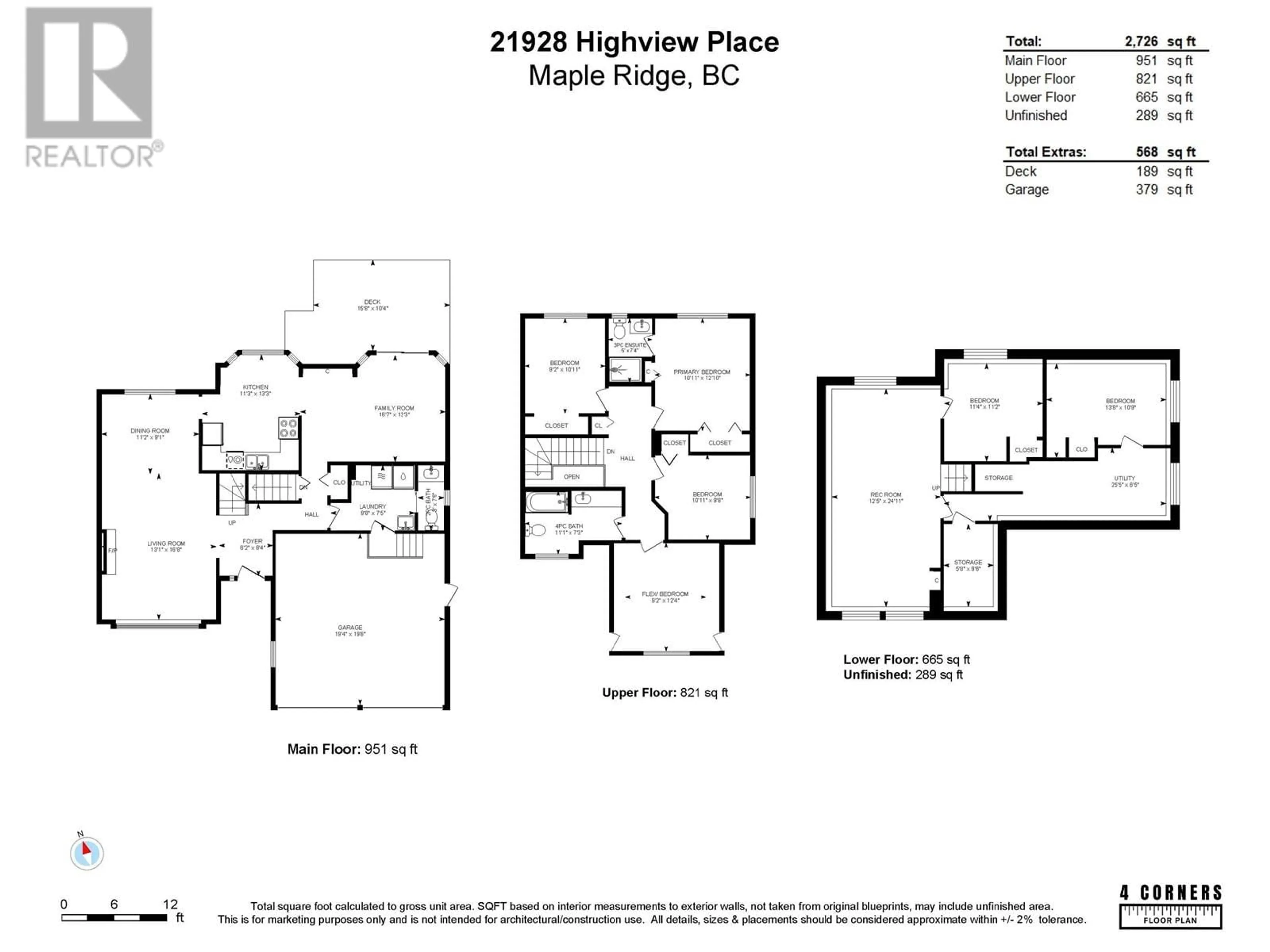 Floor plan for 21928 HIGHVIEW PLACE, Maple Ridge British Columbia V2X0V3