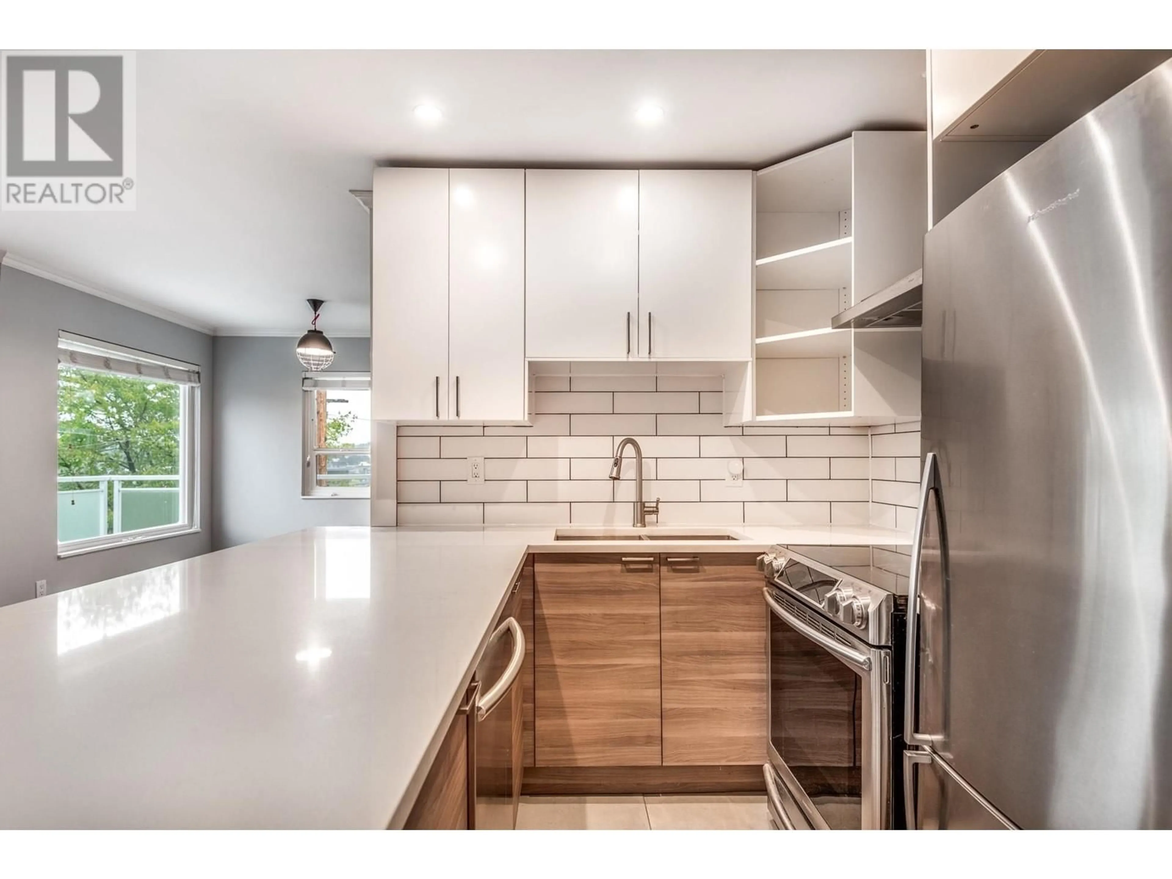 Open concept kitchen for 301 2239 ST. CATHERINES STREET, Vancouver British Columbia V5T4M9