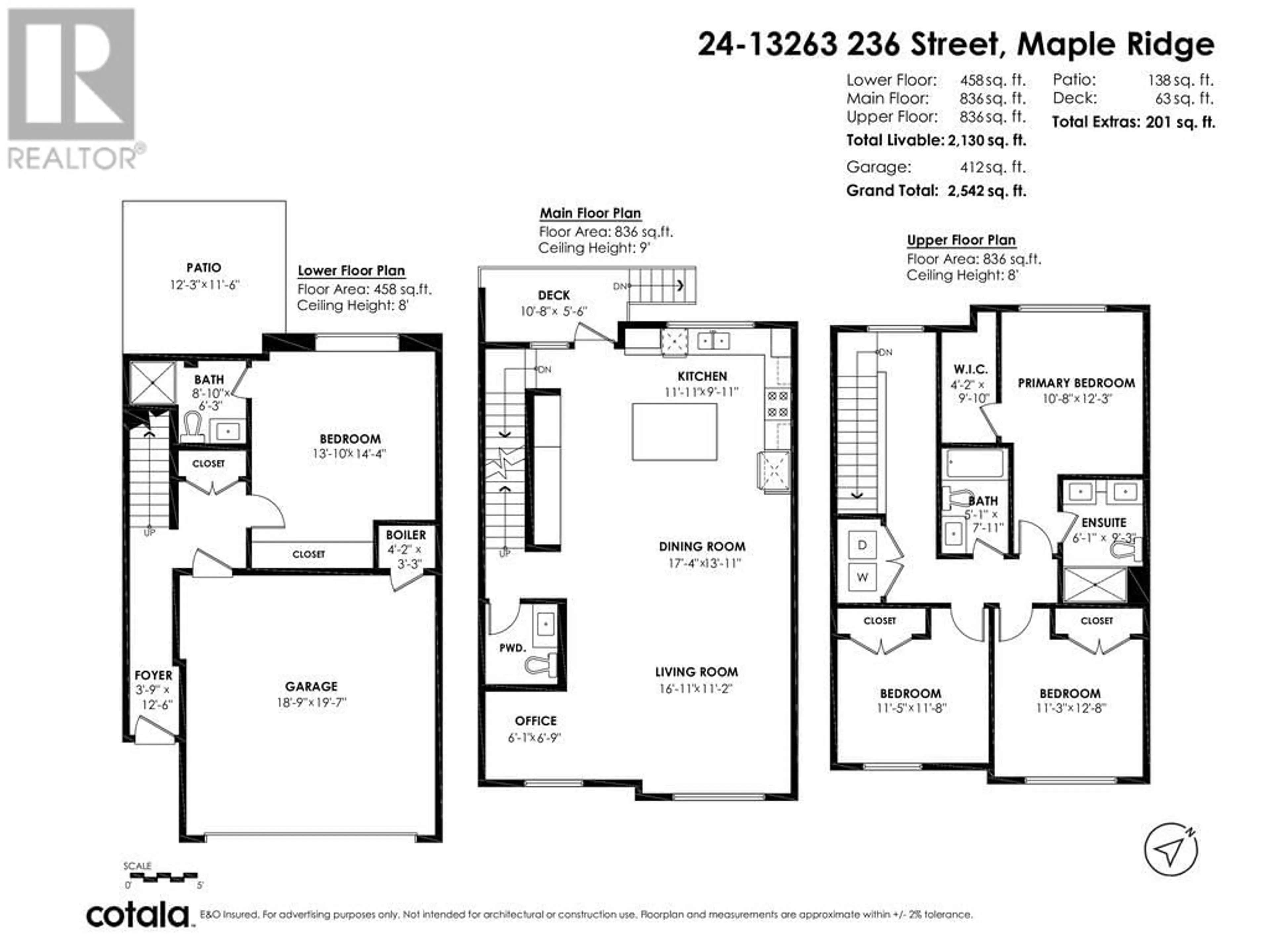 Floor plan for 24 13263 236 STREET, Maple Ridge British Columbia V4R0H3