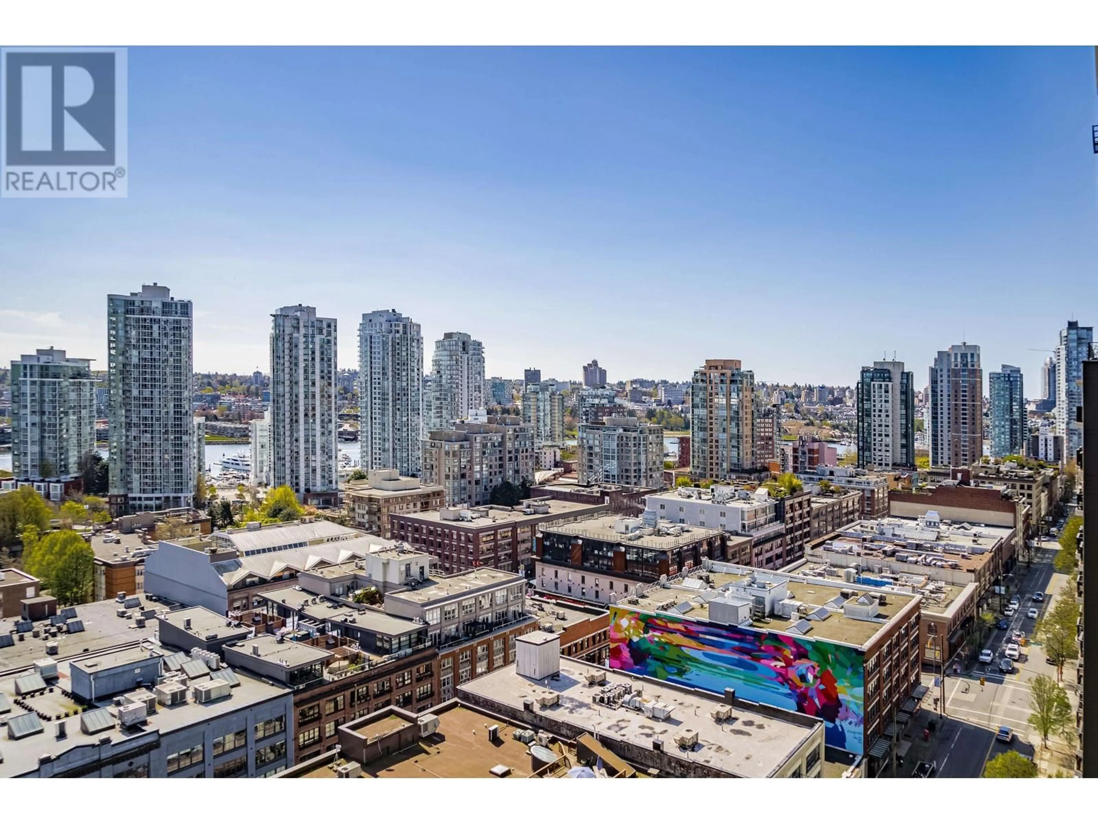 A pic from exterior of the house or condo, the view of city buildings for 1806 1001 HOMER STREET, Vancouver British Columbia V6B1M9