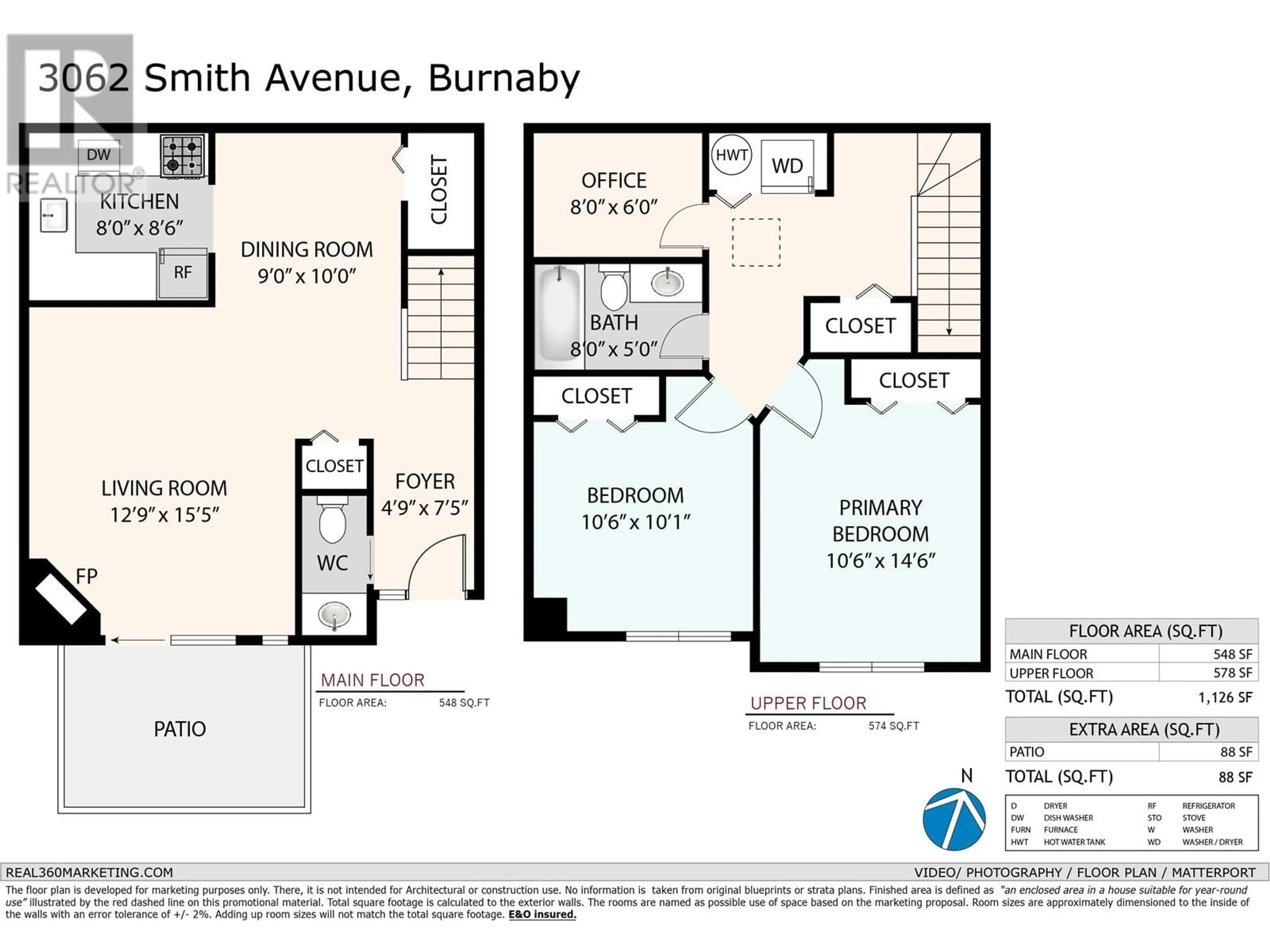 Floor plan for 3062 SMITH AVENUE, Burnaby British Columbia V5G4M6