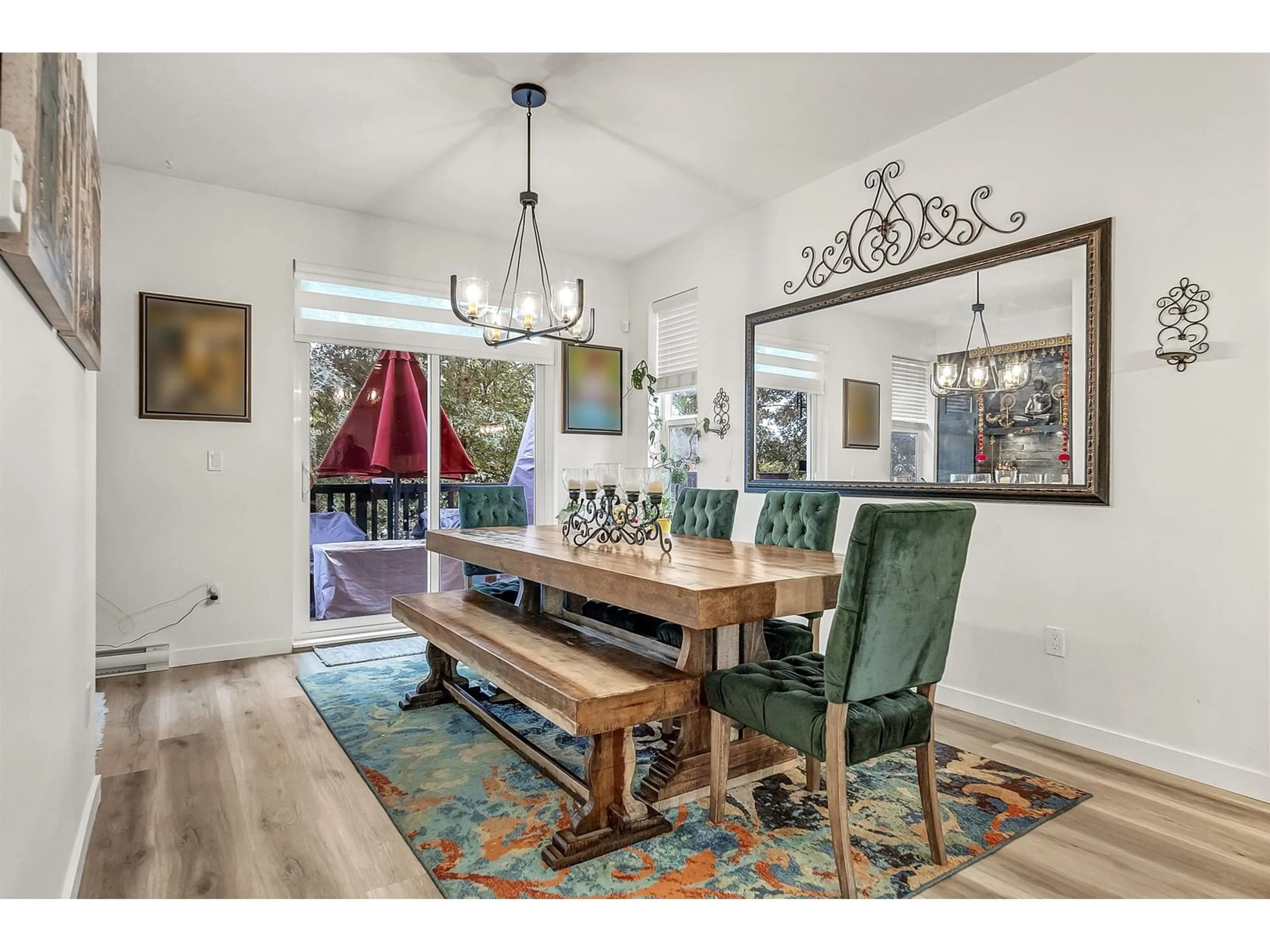 Dining room, wood floors, cottage for 65 10489 DELSOM CRESCENT, Delta British Columbia V4C0B9