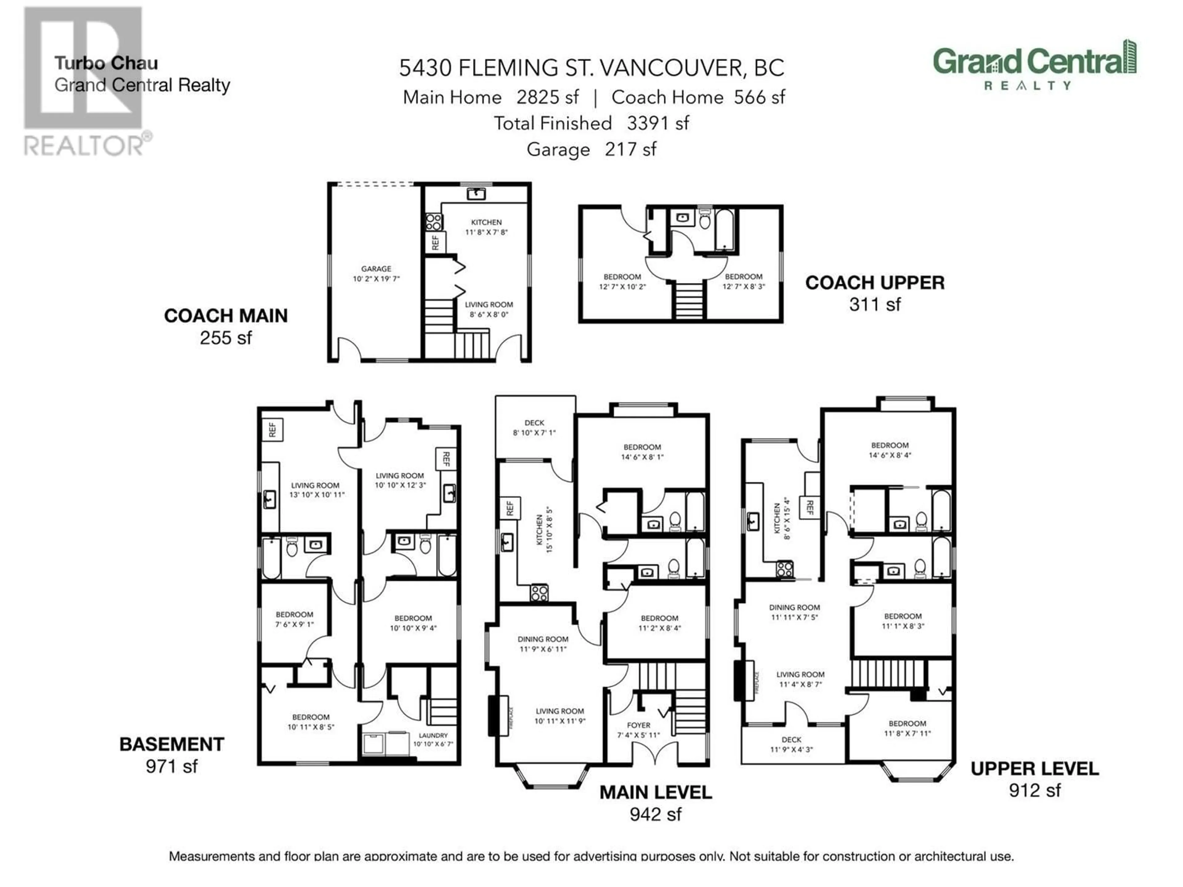 Floor plan for 5430 FLEMING STREET, Vancouver British Columbia V5P3E9