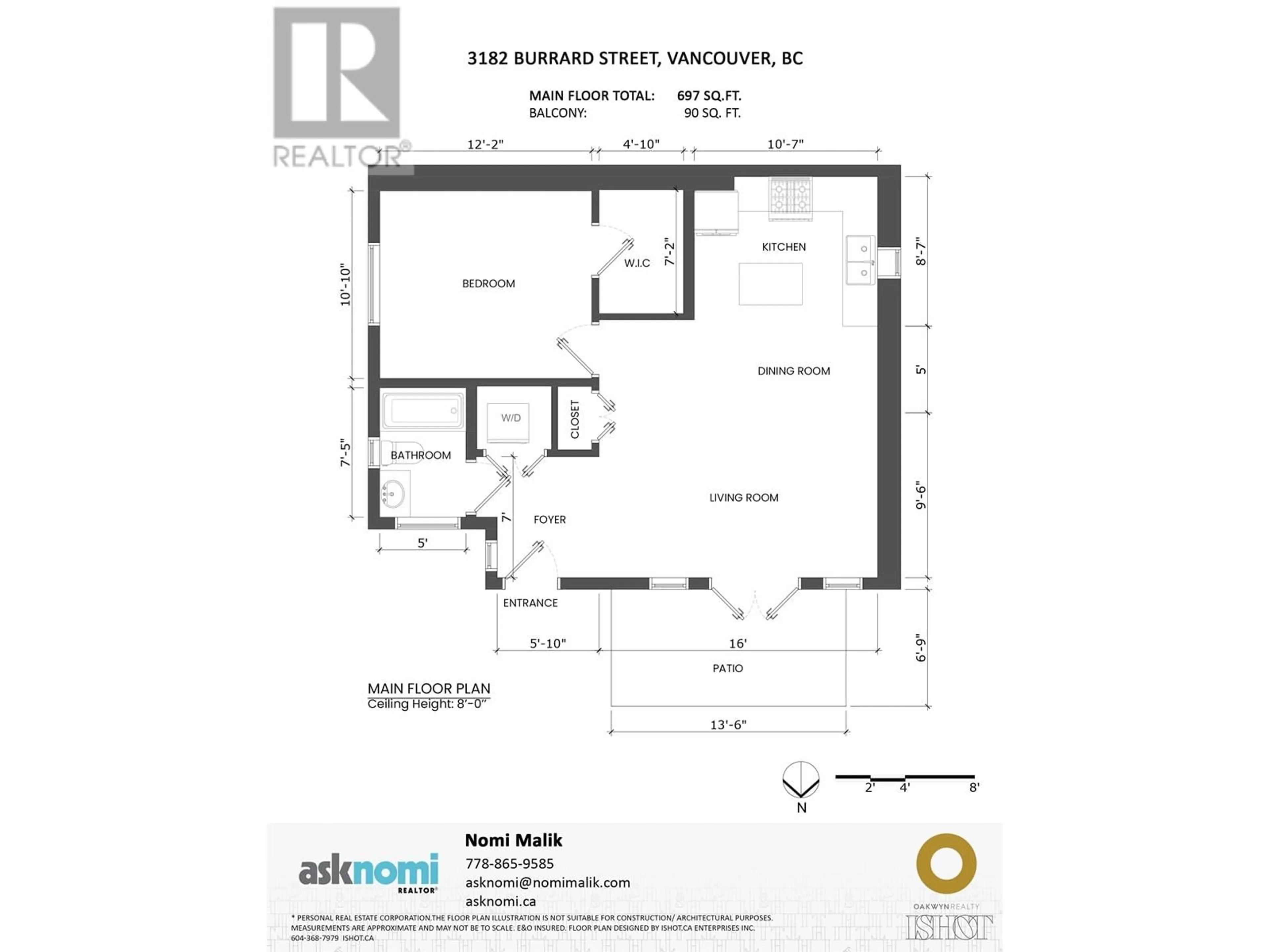 Floor plan for 3182 BURRARD STREET, Vancouver British Columbia V6J2L9