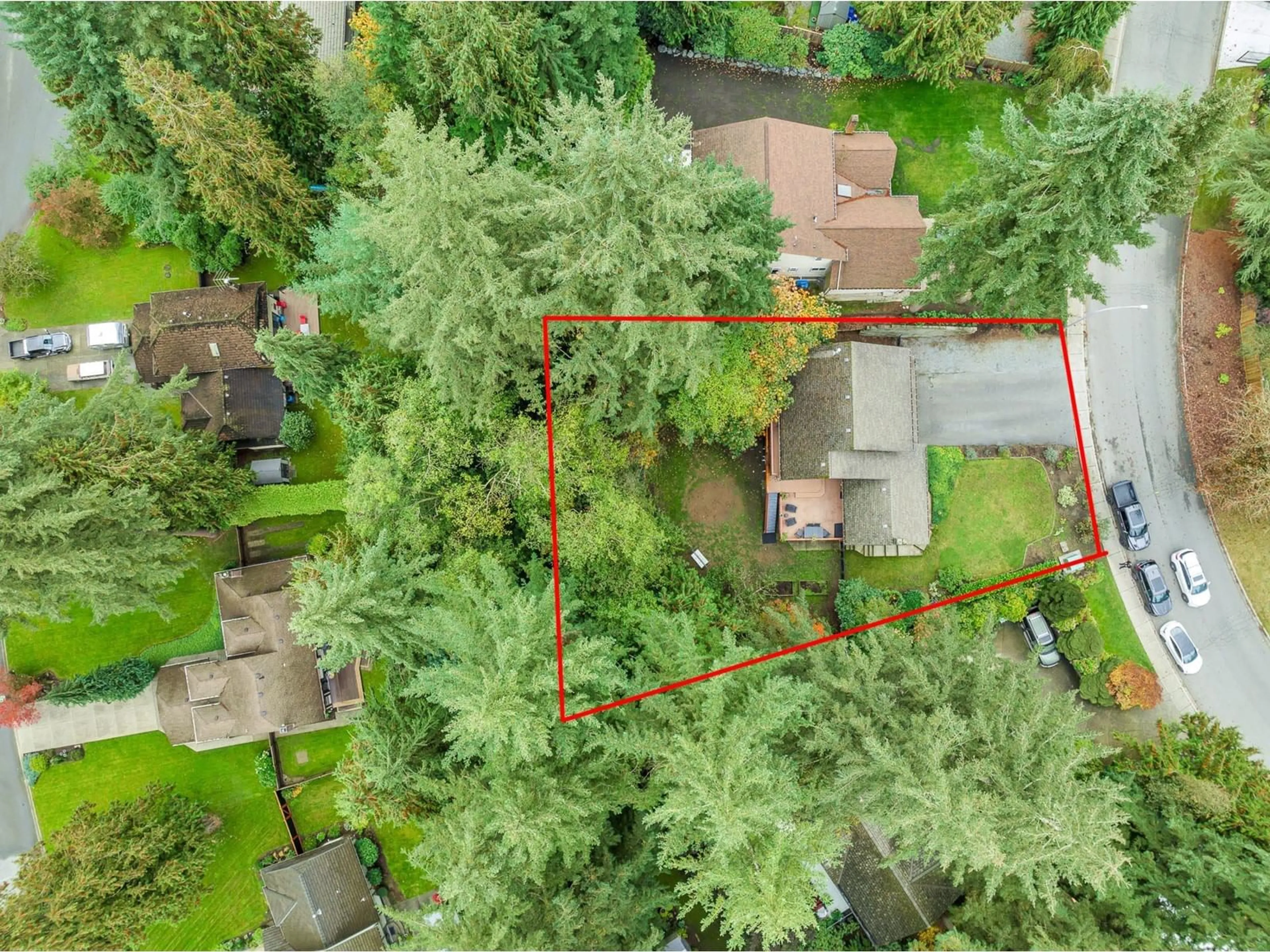 Frontside or backside of a home, the fenced backyard for 23913 58A AVENUE, Langley British Columbia V2Z1A5