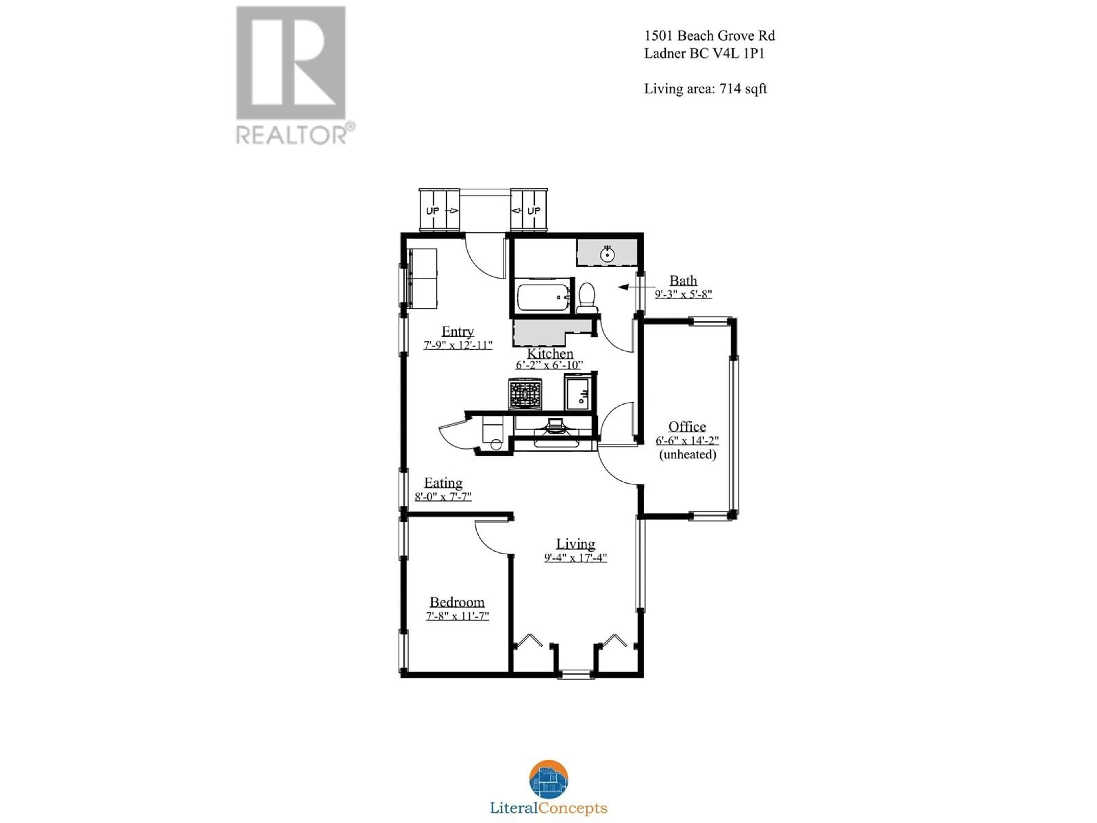 Floor plan for 1501 BEACH GROVE ROAD, Delta British Columbia V4L1P1