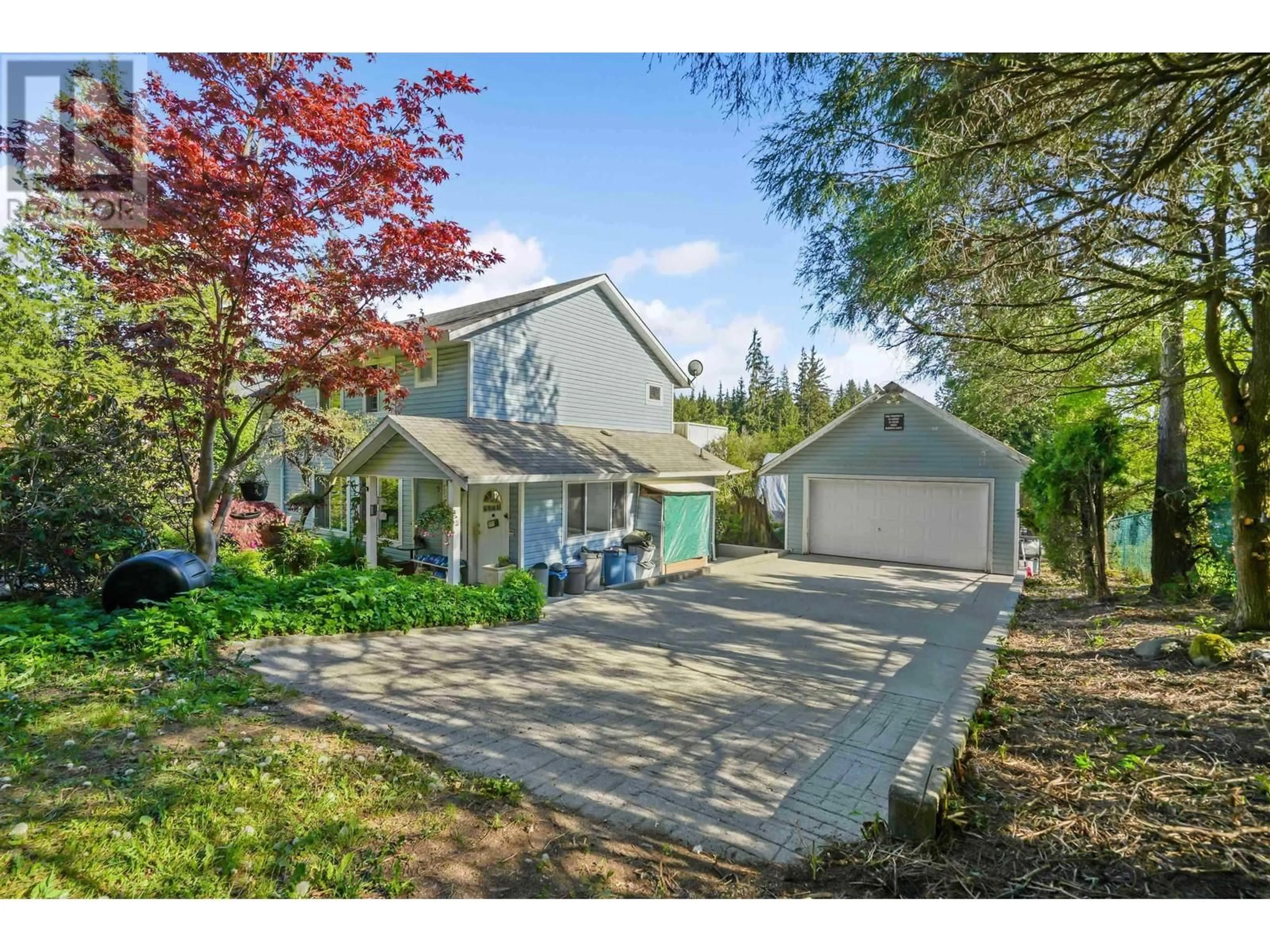 Frontside or backside of a home, the fenced backyard for 28316 DEWDNEY TRUNK ROAD, Maple Ridge British Columbia V2W1M1