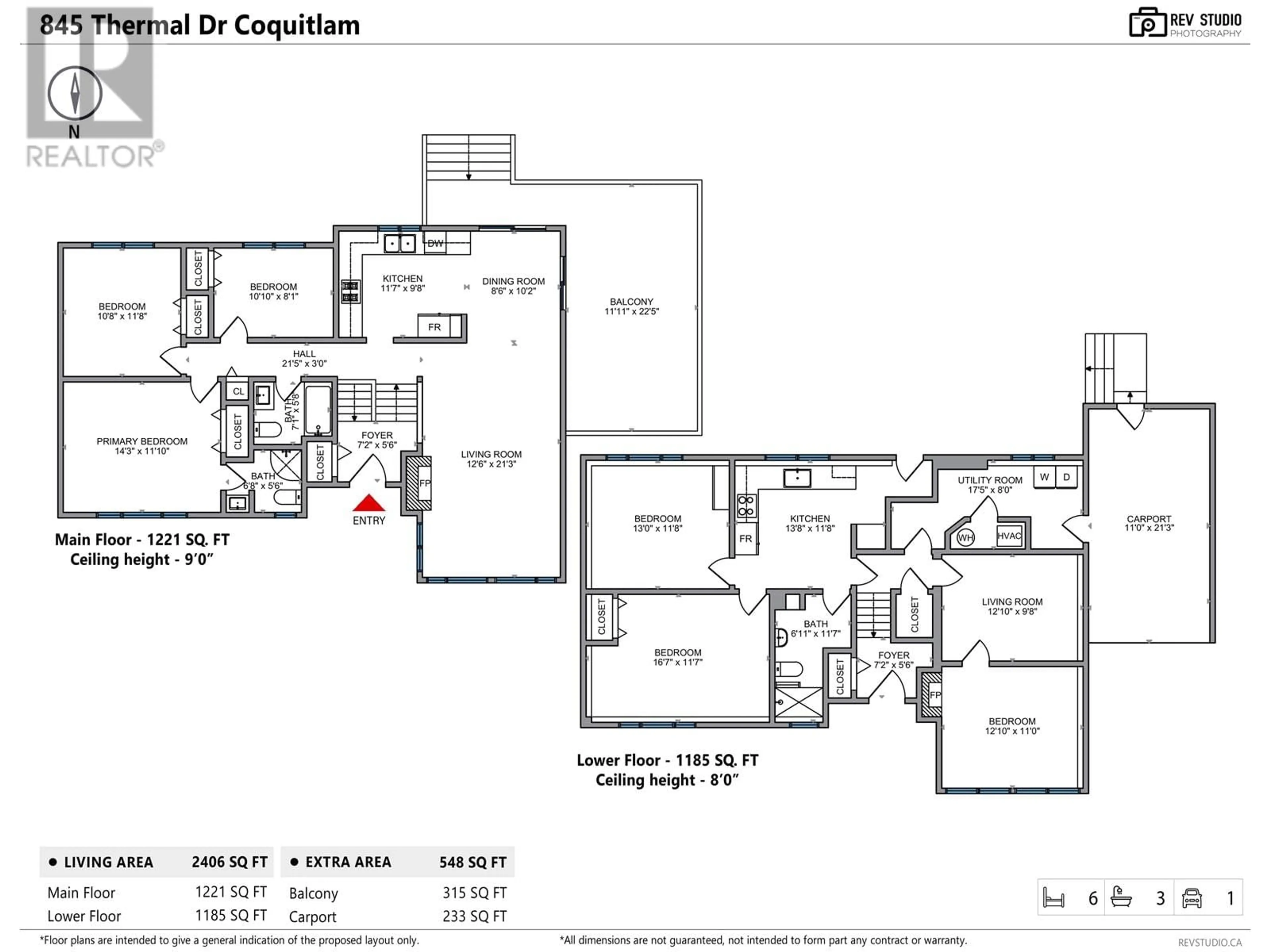 Floor plan for 845 THERMAL DRIVE, Coquitlam British Columbia V3J6R4