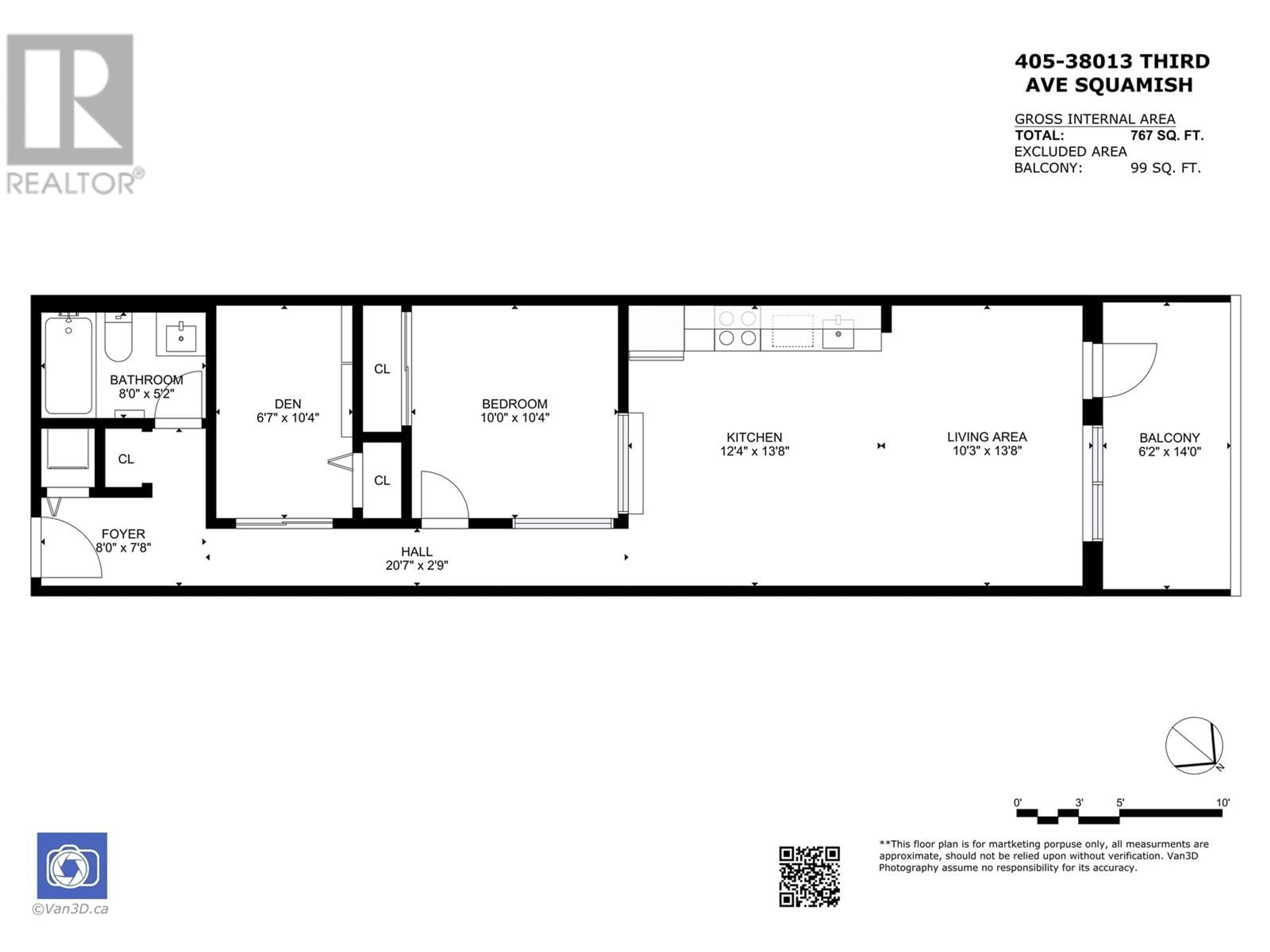 Floor plan for 405 38013 THIRD AVENUE, Squamish British Columbia V8B0Z8