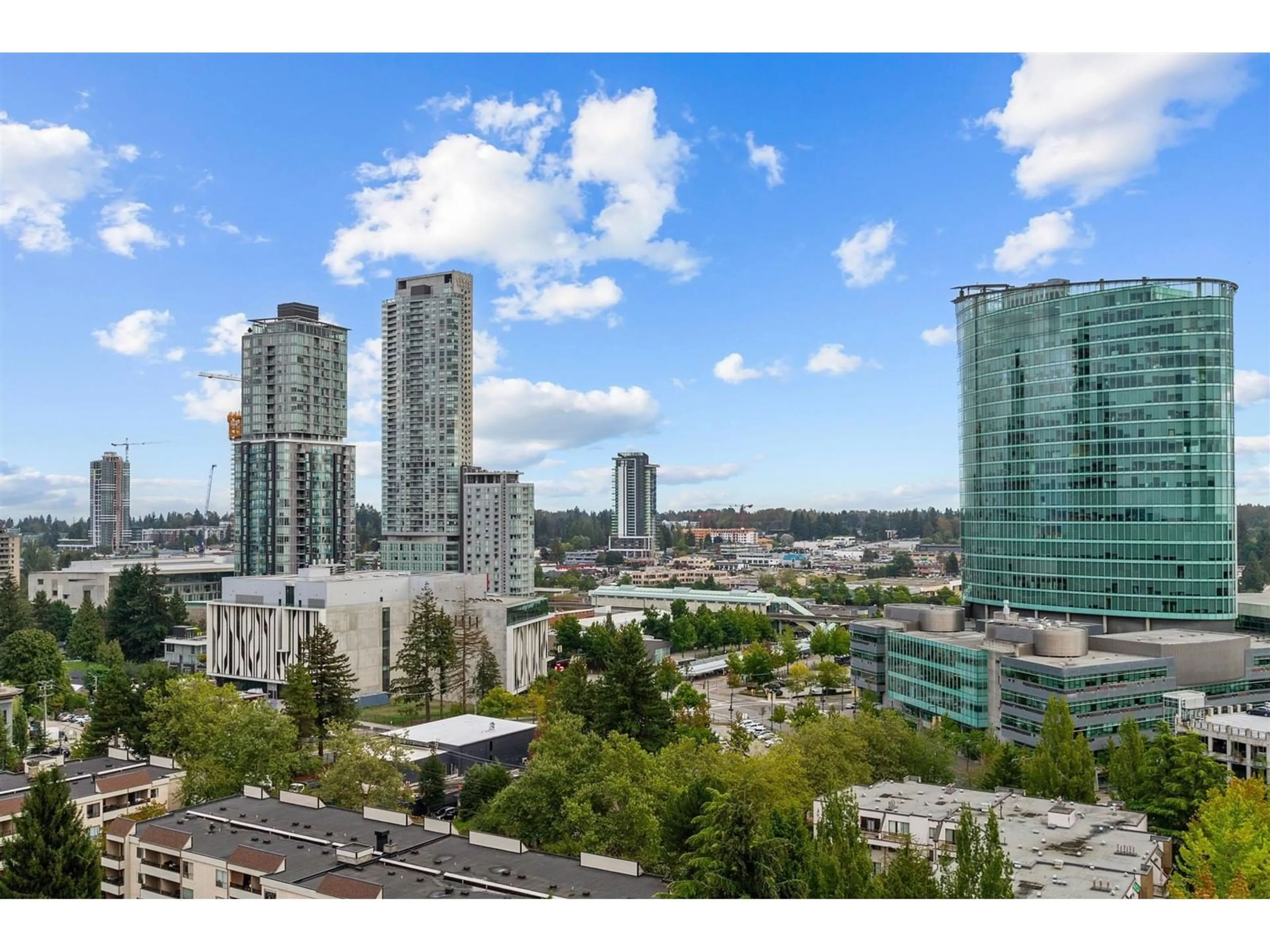 A pic from exterior of the house or condo, the view of city buildings for 1309 13359 OLD YALE ROAD, Surrey British Columbia V3T0S4