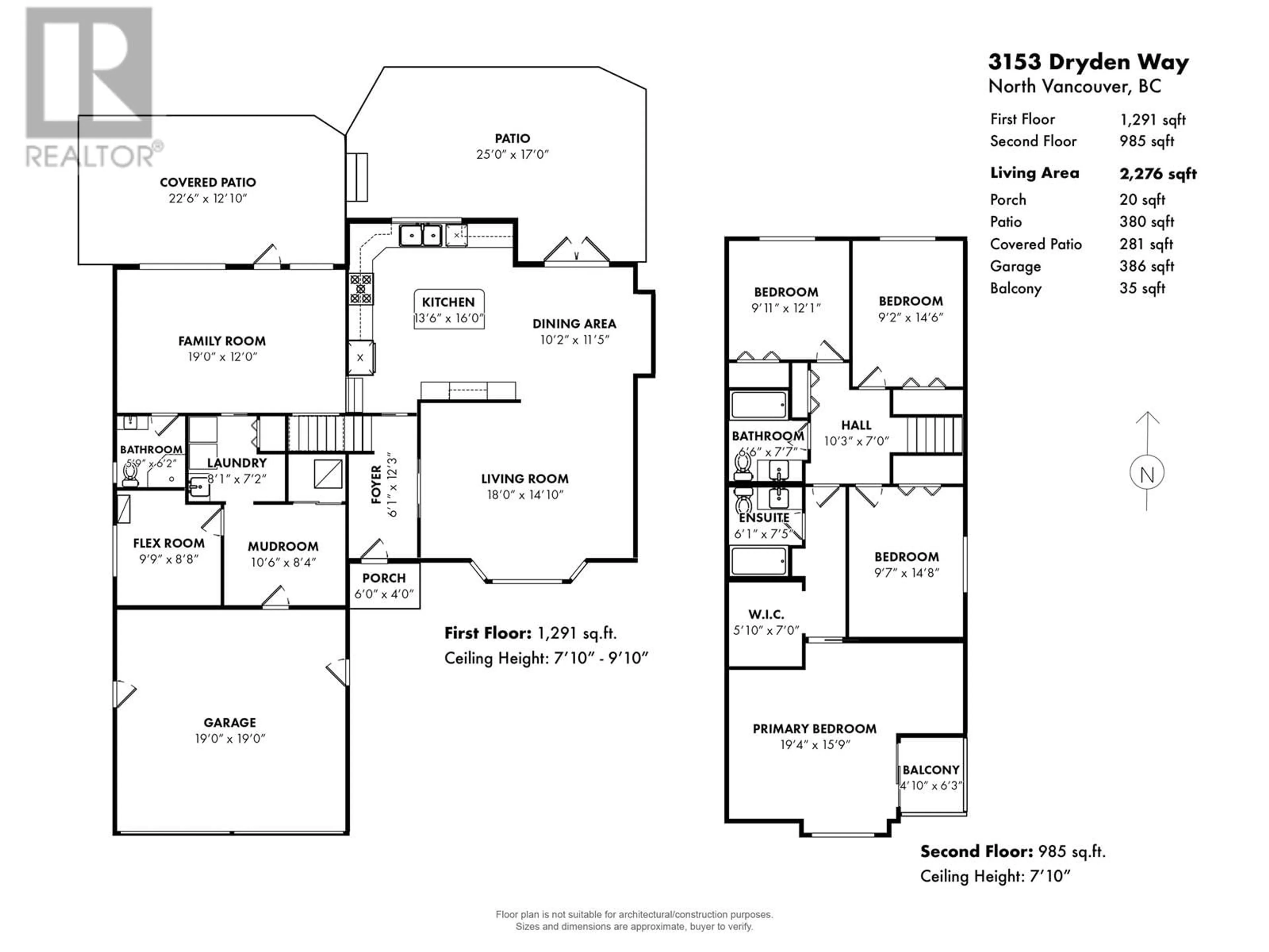 Floor plan for 3153 DRYDEN WAY, North Vancouver British Columbia V7K2Y7