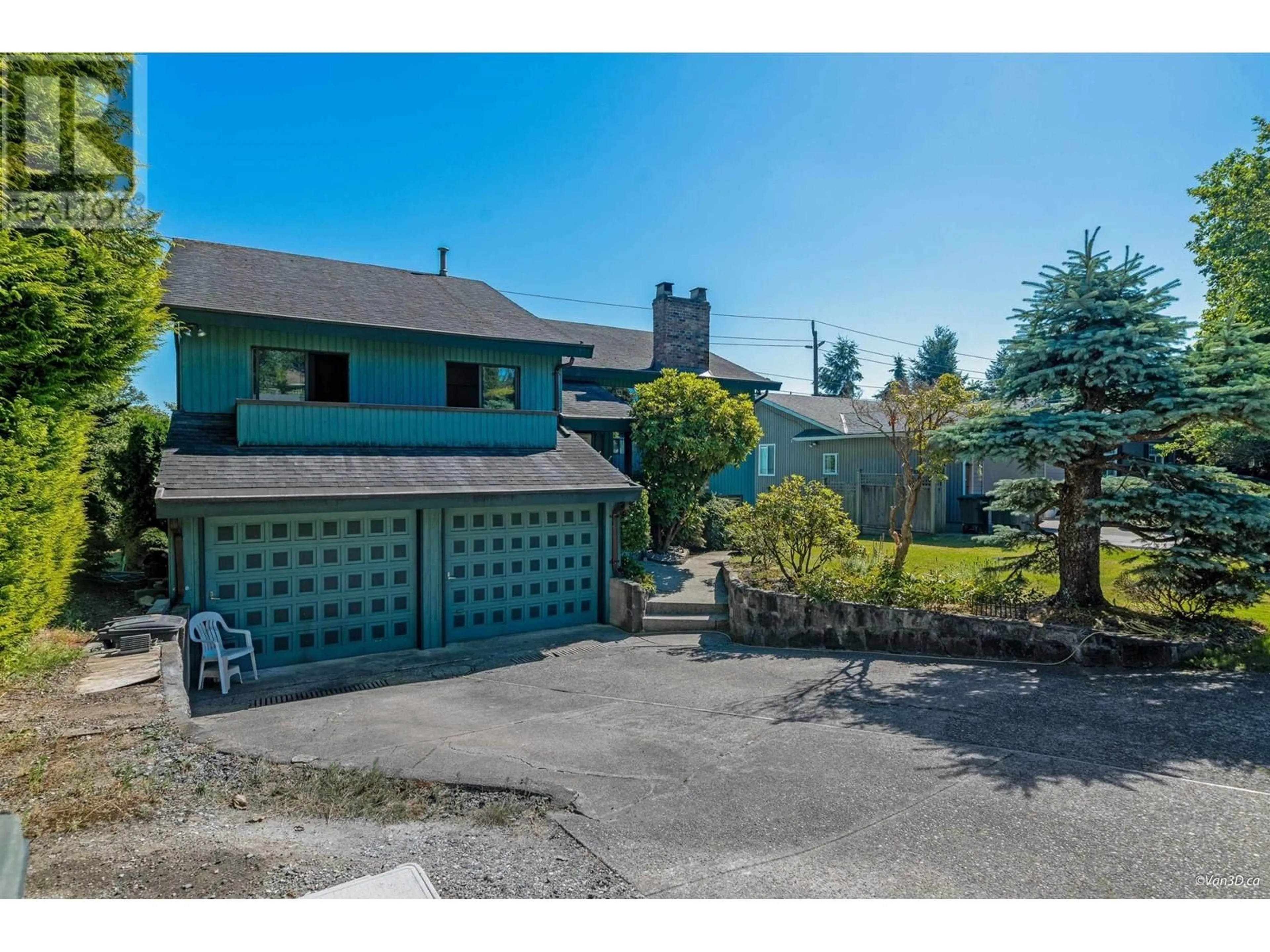 Frontside or backside of a home, the fenced backyard for 6950 MARIO COURT, Burnaby British Columbia V5B4S2