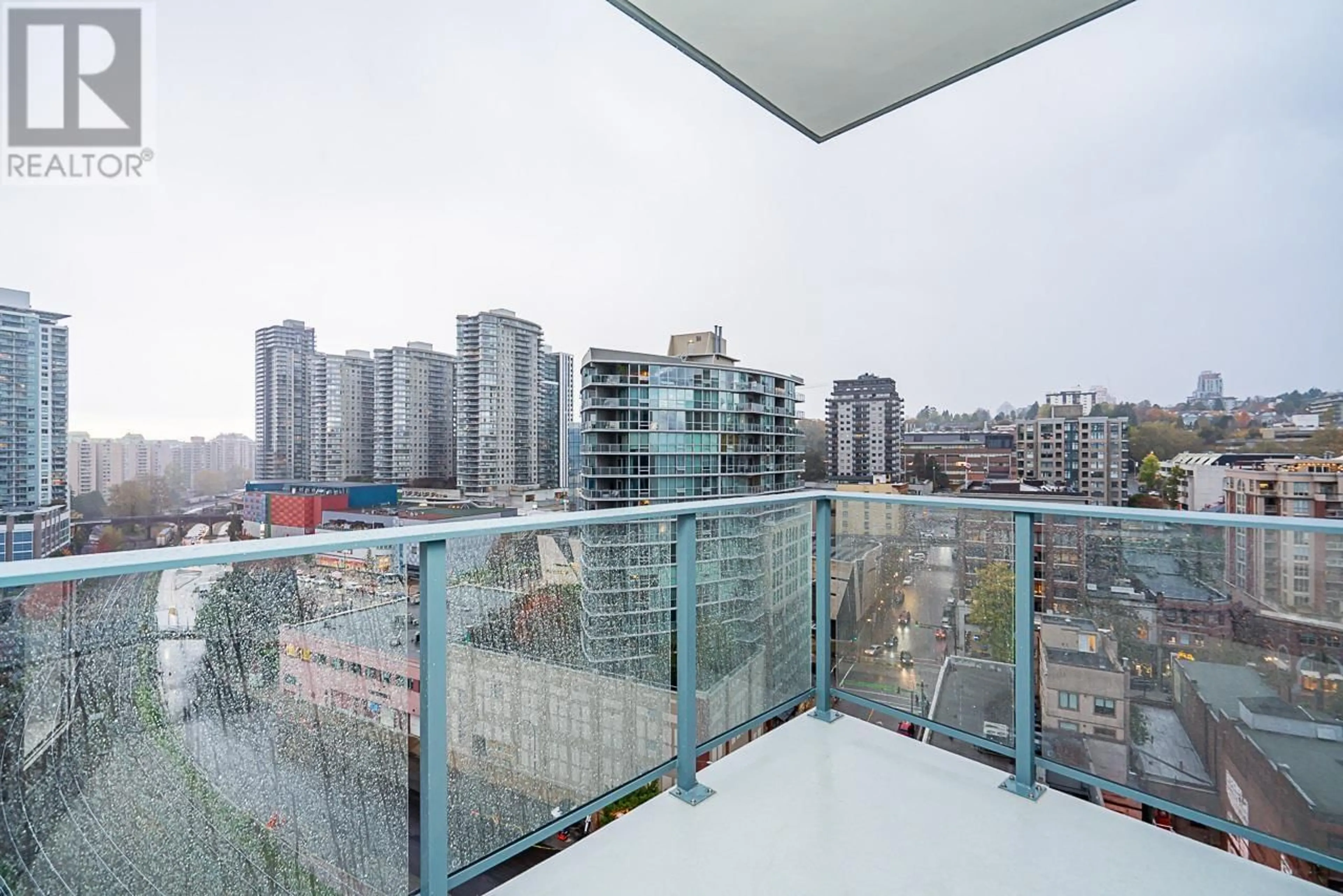 Balcony in the apartment, the view of city buildings for 1103 680 QUAYSIDE DRIVE, New Westminster British Columbia V3M0P2