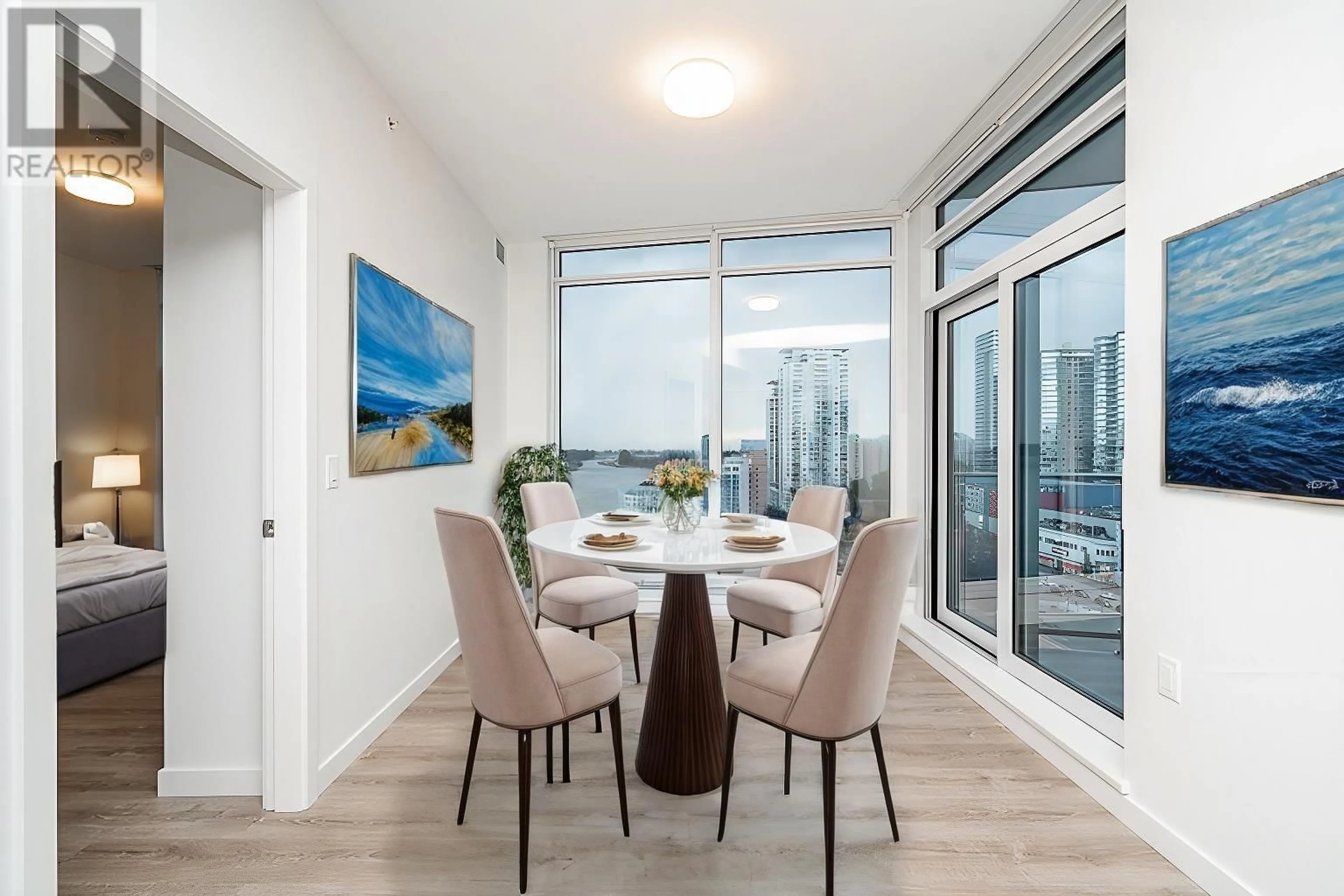 Dining room, wood floors for 1103 680 QUAYSIDE DRIVE, New Westminster British Columbia V3M0P2