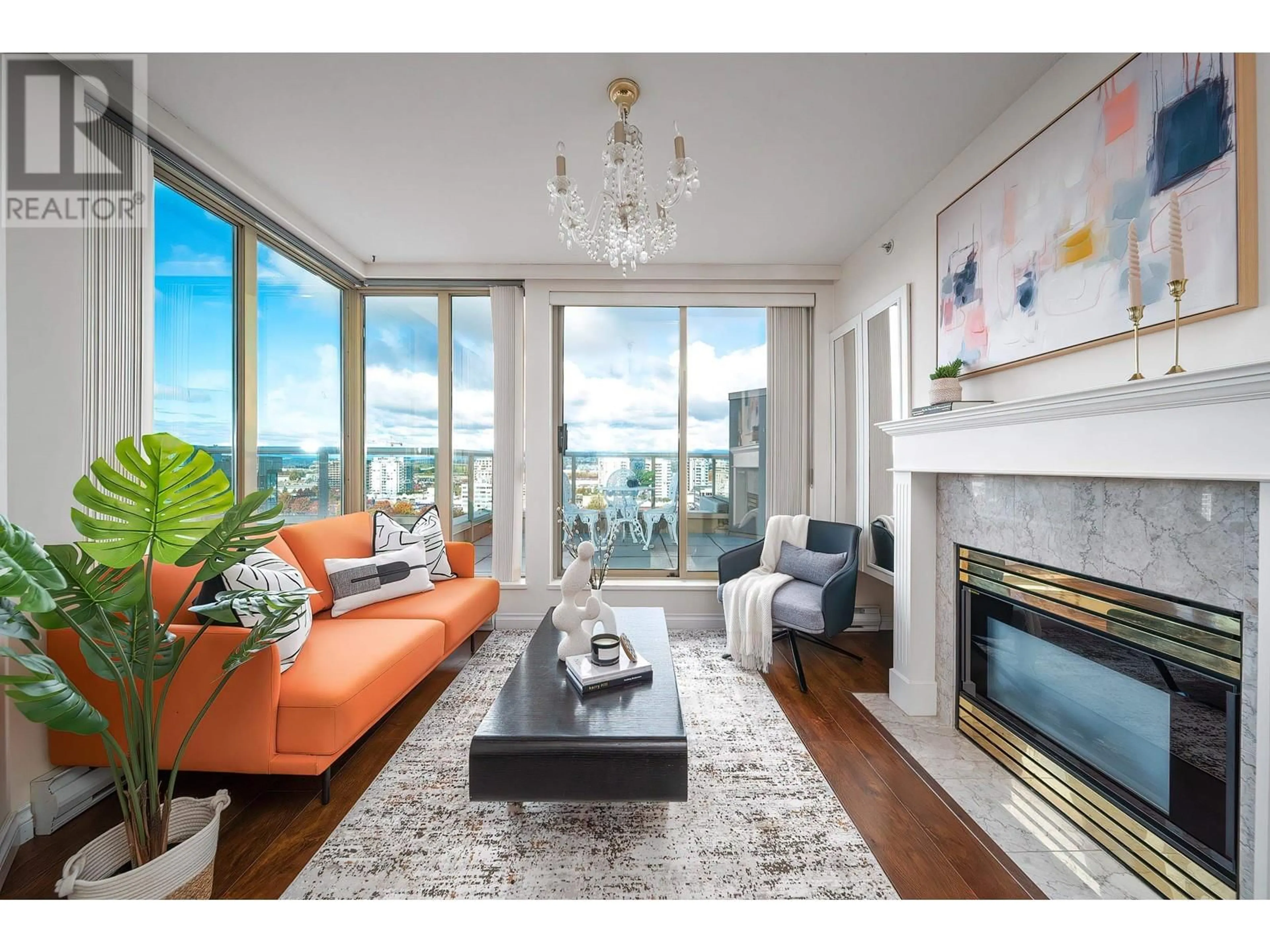 Living room, wood floors for 1501 8297 SABA ROAD, Richmond British Columbia V6Y4B5