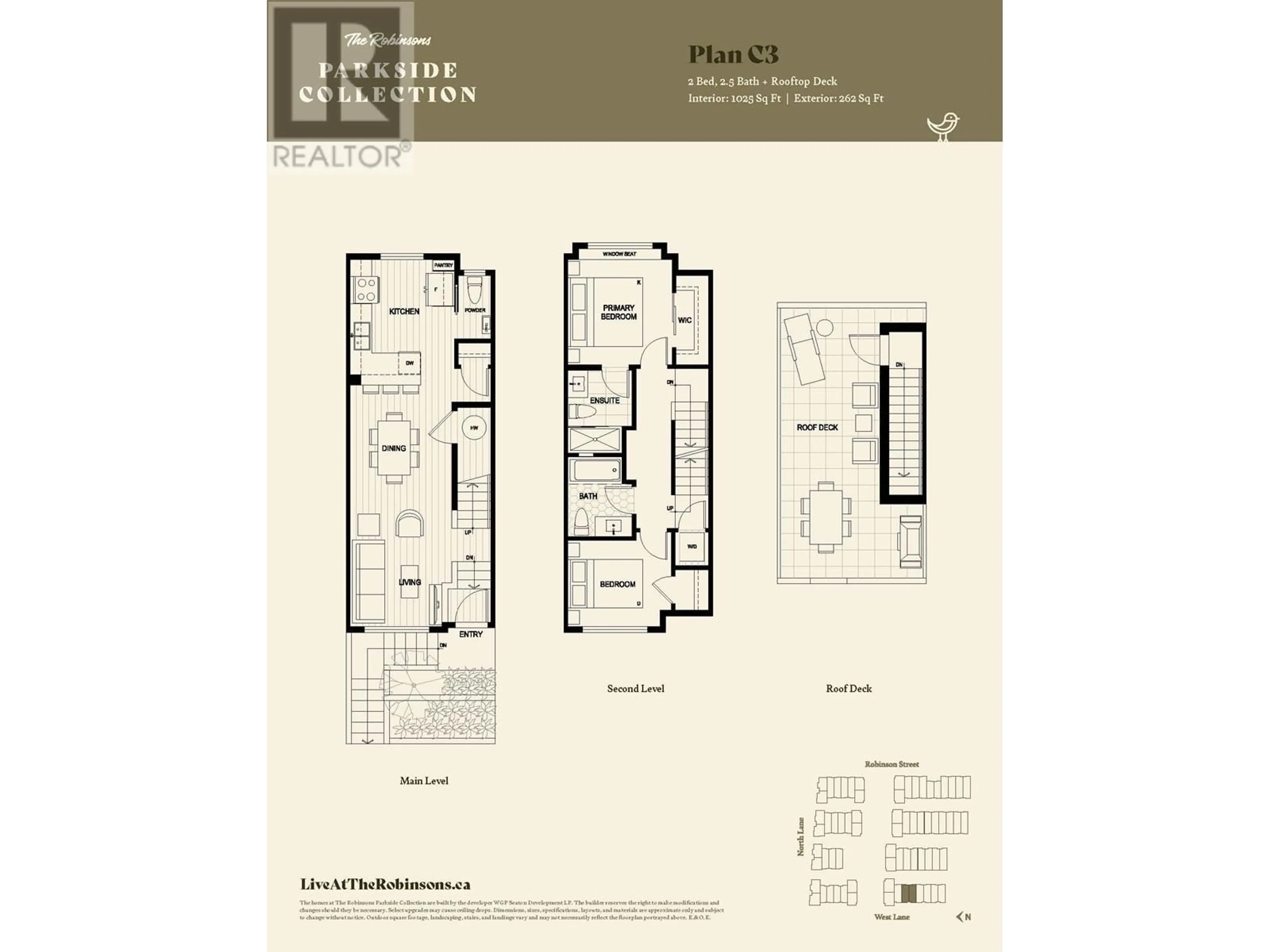 Floor plan for SL 87 720 ROBINSON STREET, Coquitlam British Columbia V3J0P9