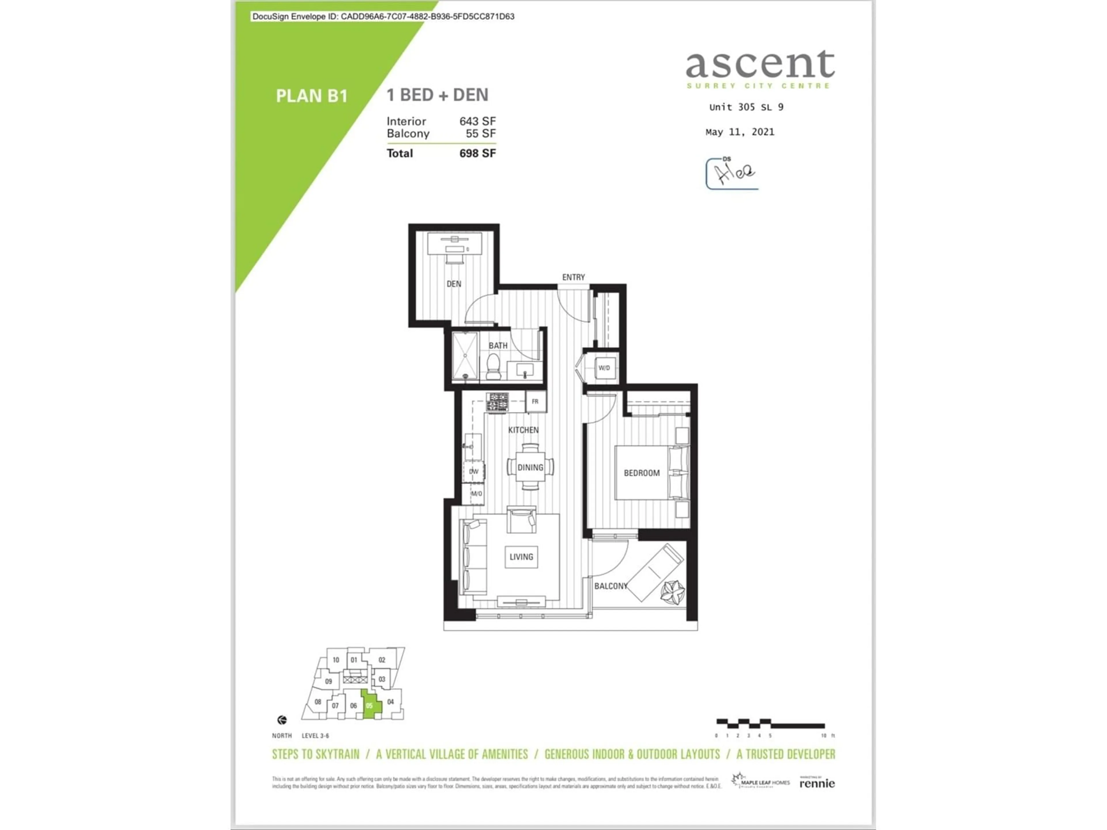 Floor plan for 305 10428 WHALLEY BOULEVARD, Surrey British Columbia V0V0V0