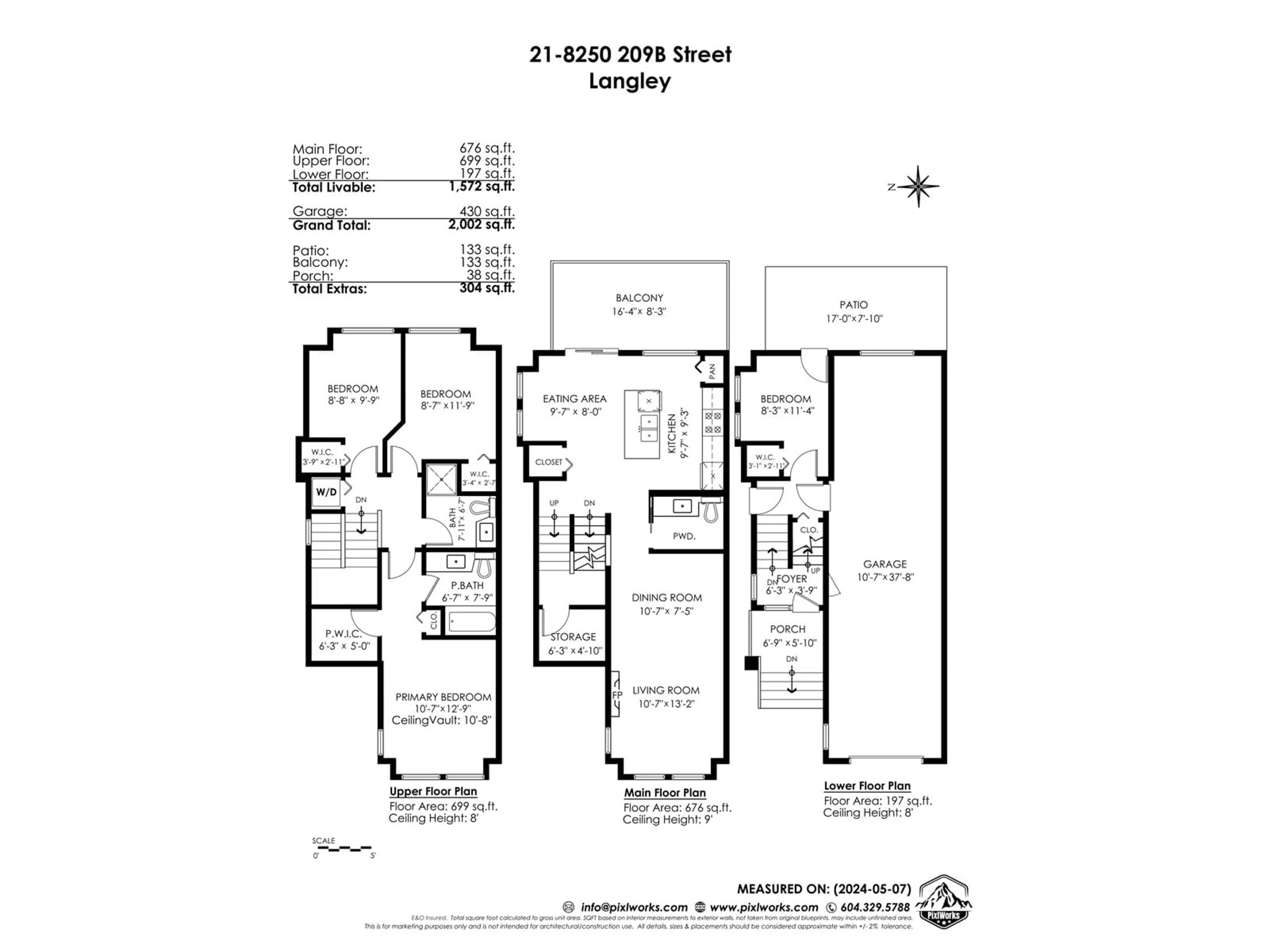 Floor plan for 21 8250 209B STREET, Langley British Columbia V2Y0J7