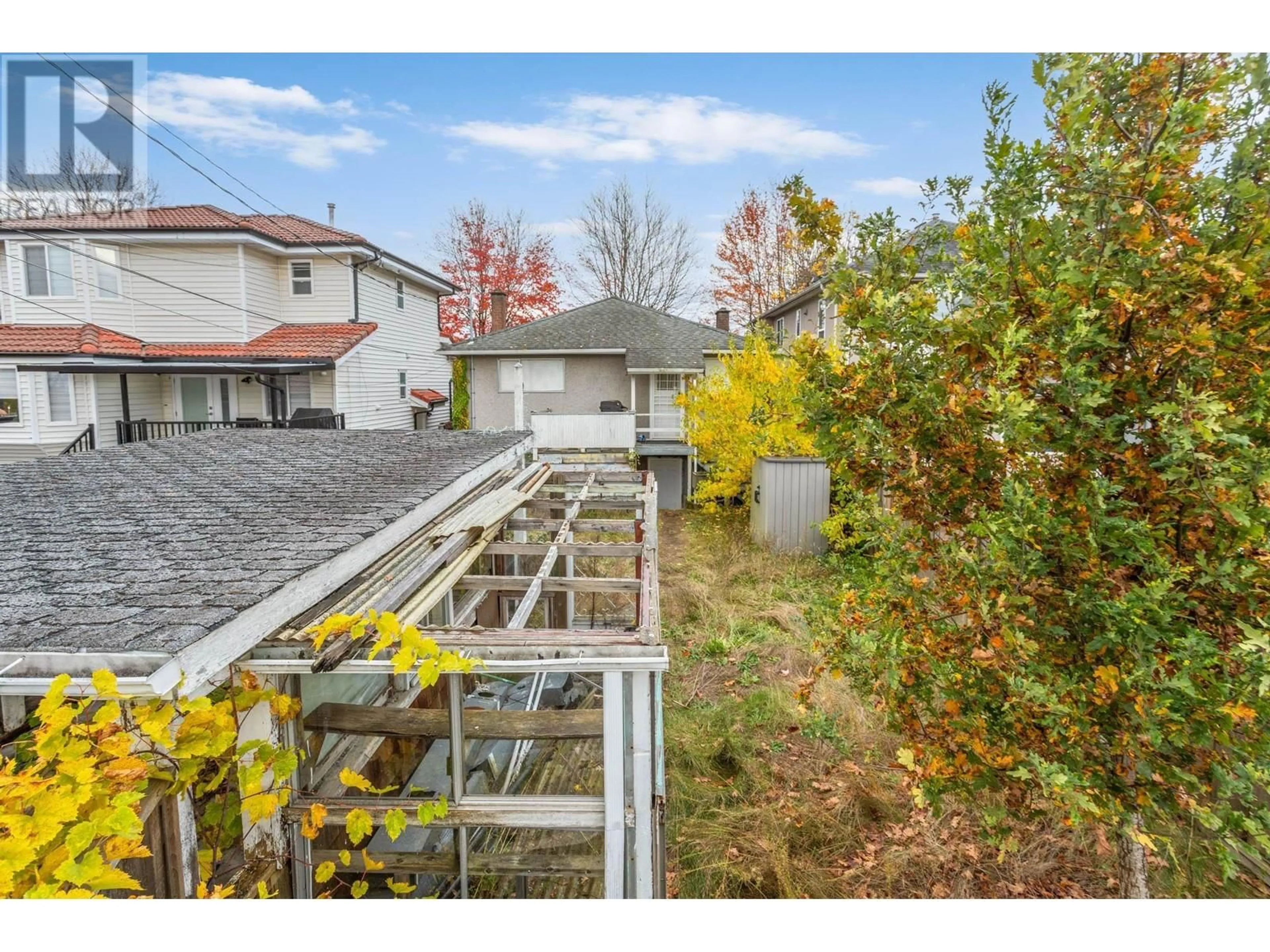 Patio, the fenced backyard for 5787 ST. MARGARETS STREET, Vancouver British Columbia V5R3H6