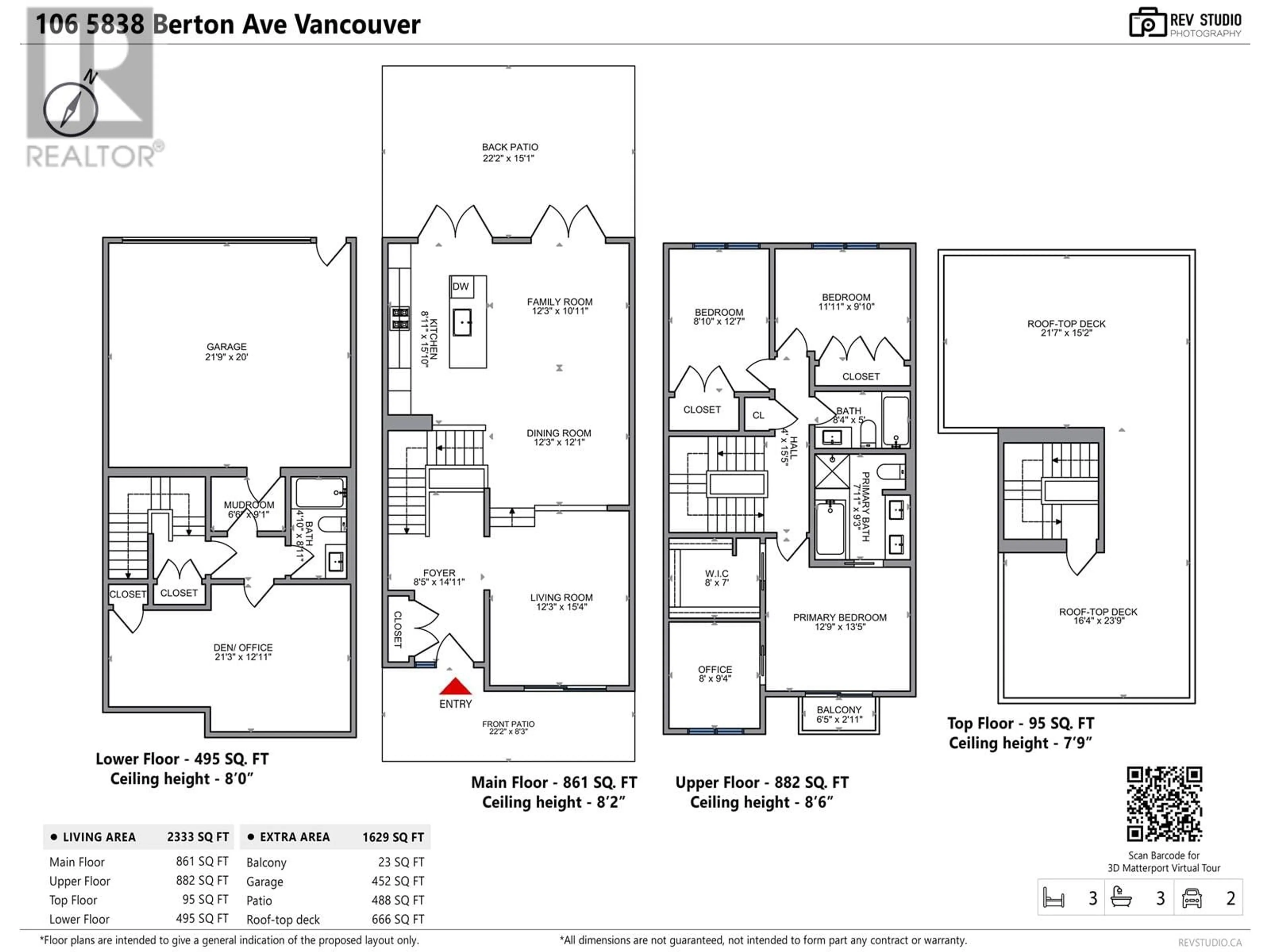 Floor plan for 106 5838 BERTON AVENUE, Vancouver British Columbia V6S0A5