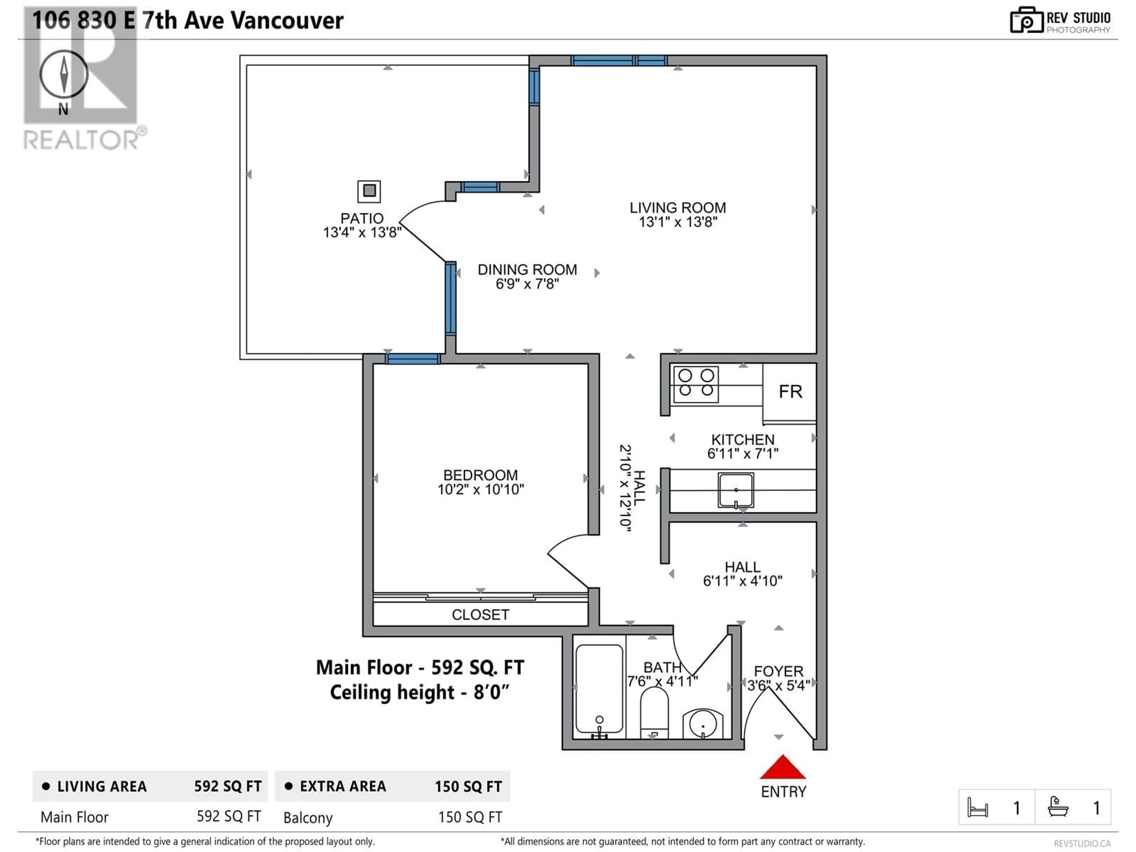 Floor plan for 106 830 E 7TH AVENUE, Vancouver British Columbia V5T4J2