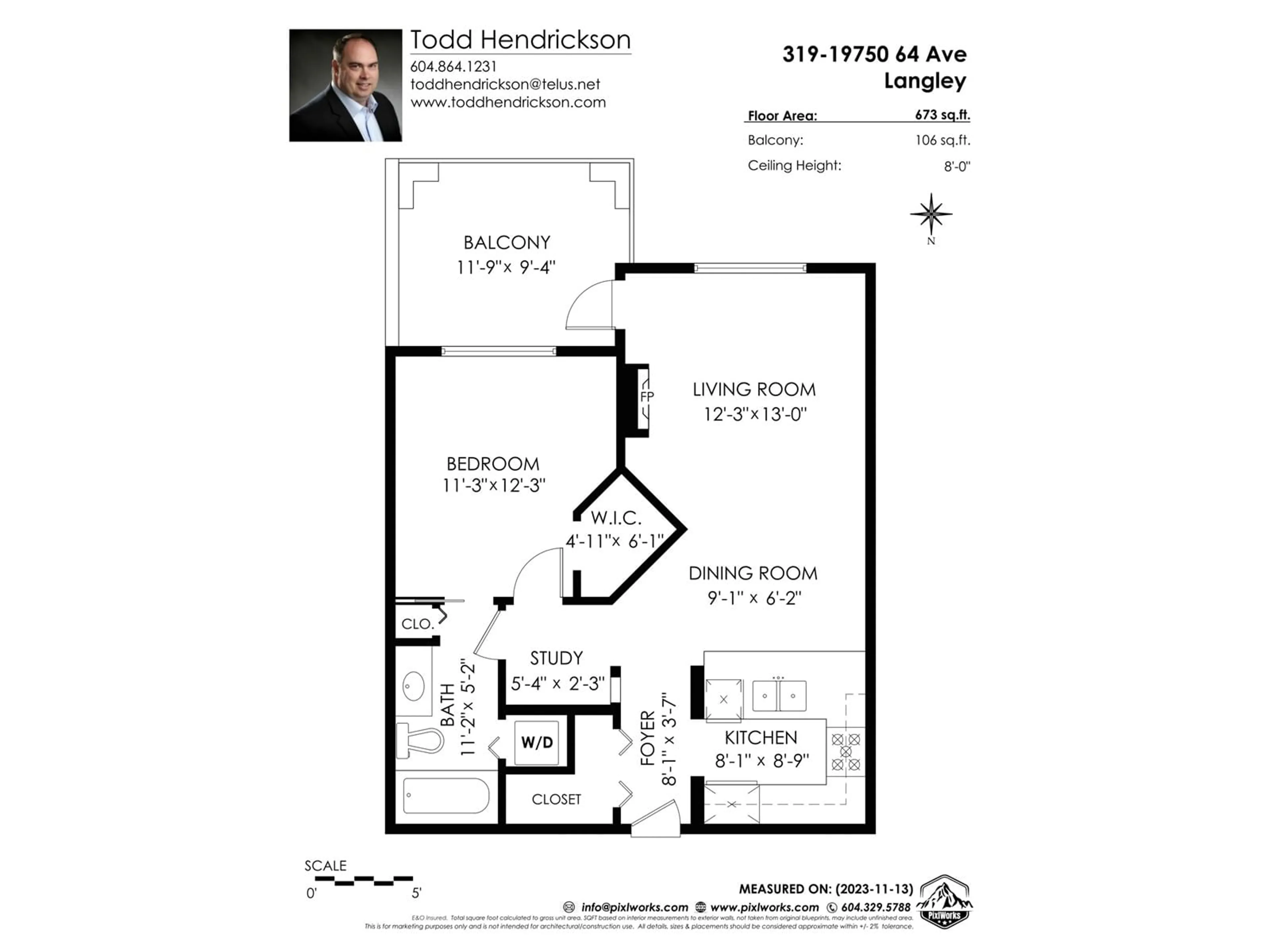 Floor plan for 319 19750 64 AVENUE, Langley British Columbia V2Y2T1