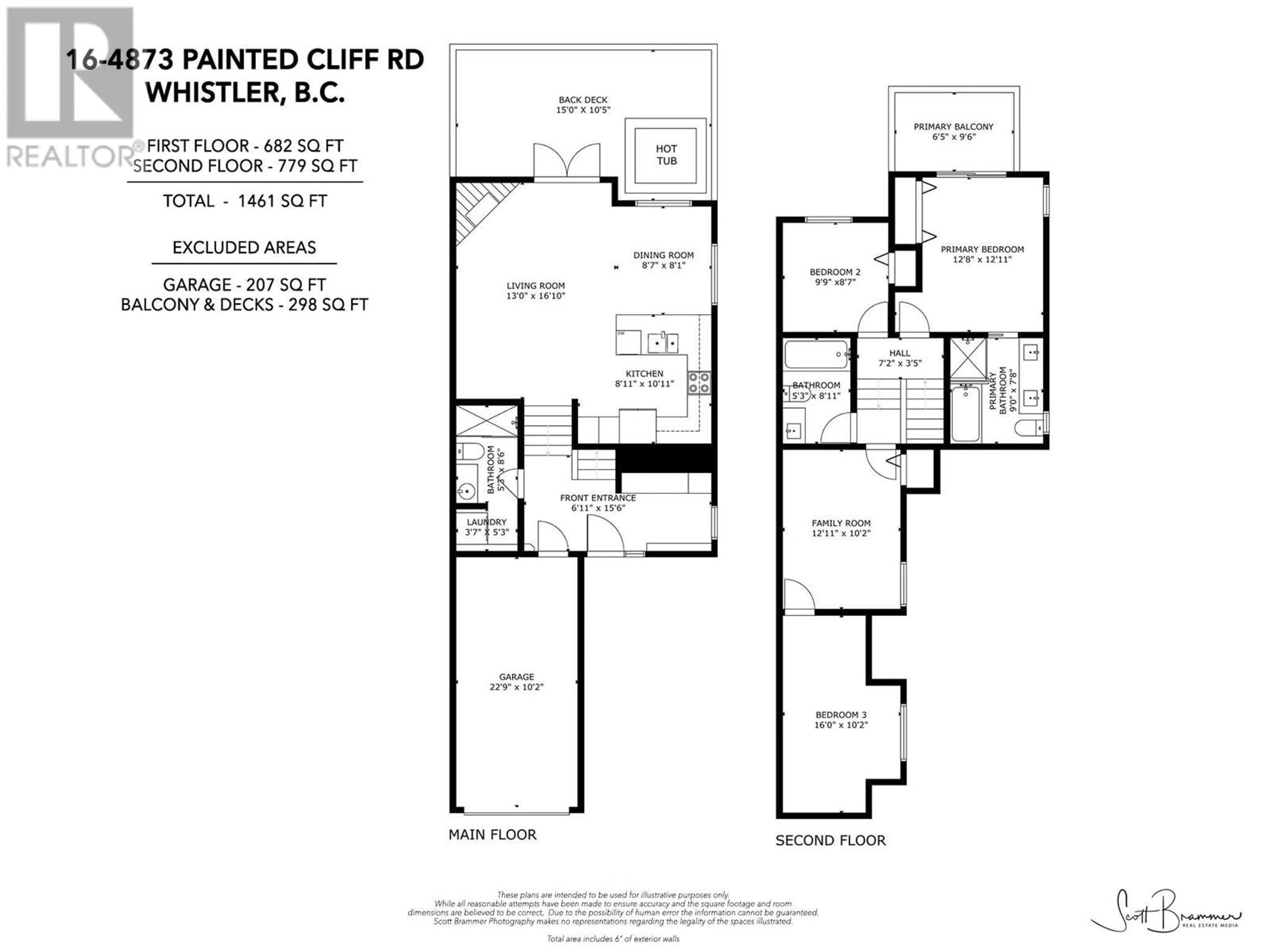 Floor plan for 16 4873 PAINTED CLIFF ROAD, Whistler British Columbia V0N1B4