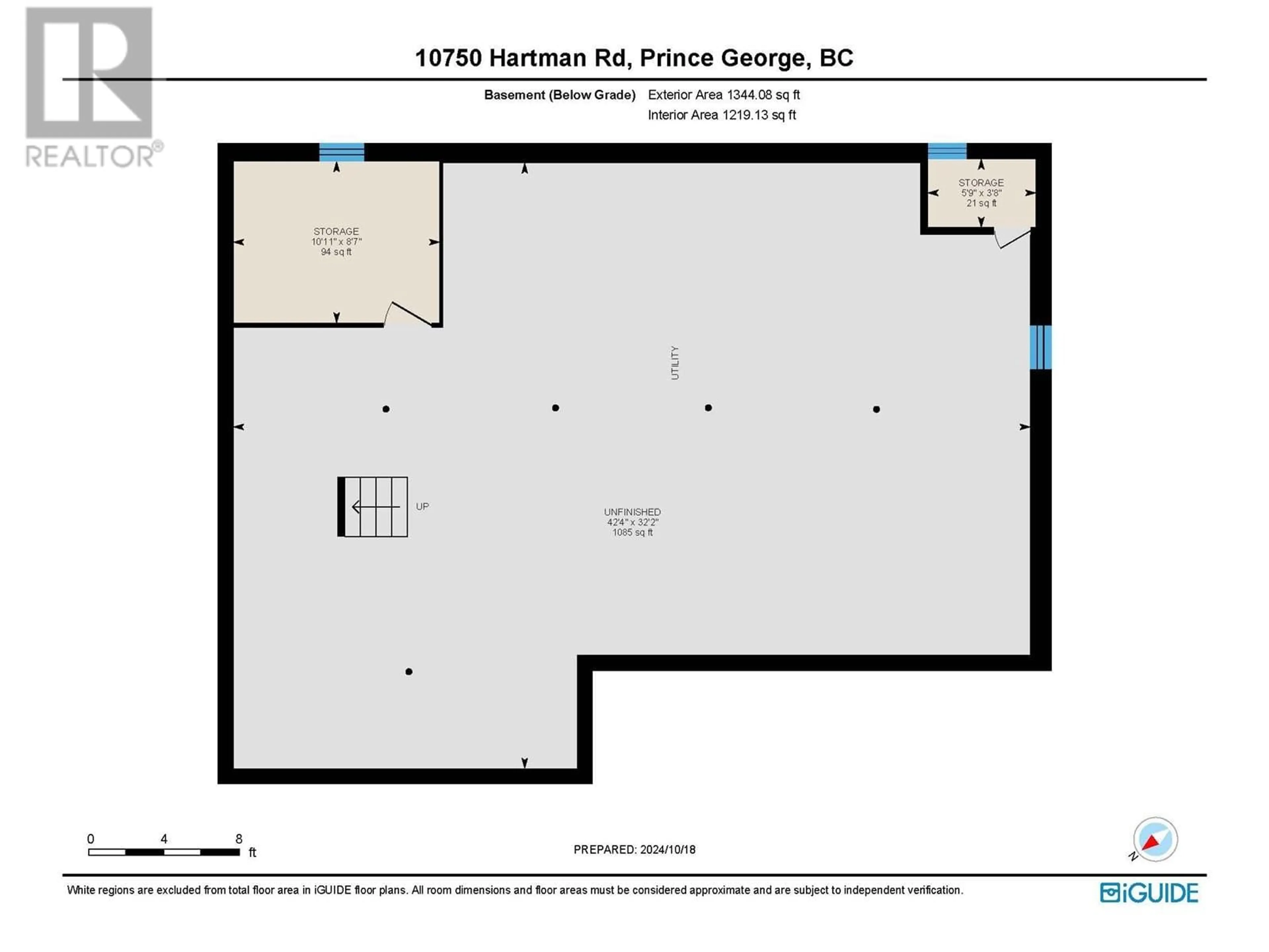 Floor plan for 10750 HARTMAN ROAD, Prince George British Columbia V2N6L6