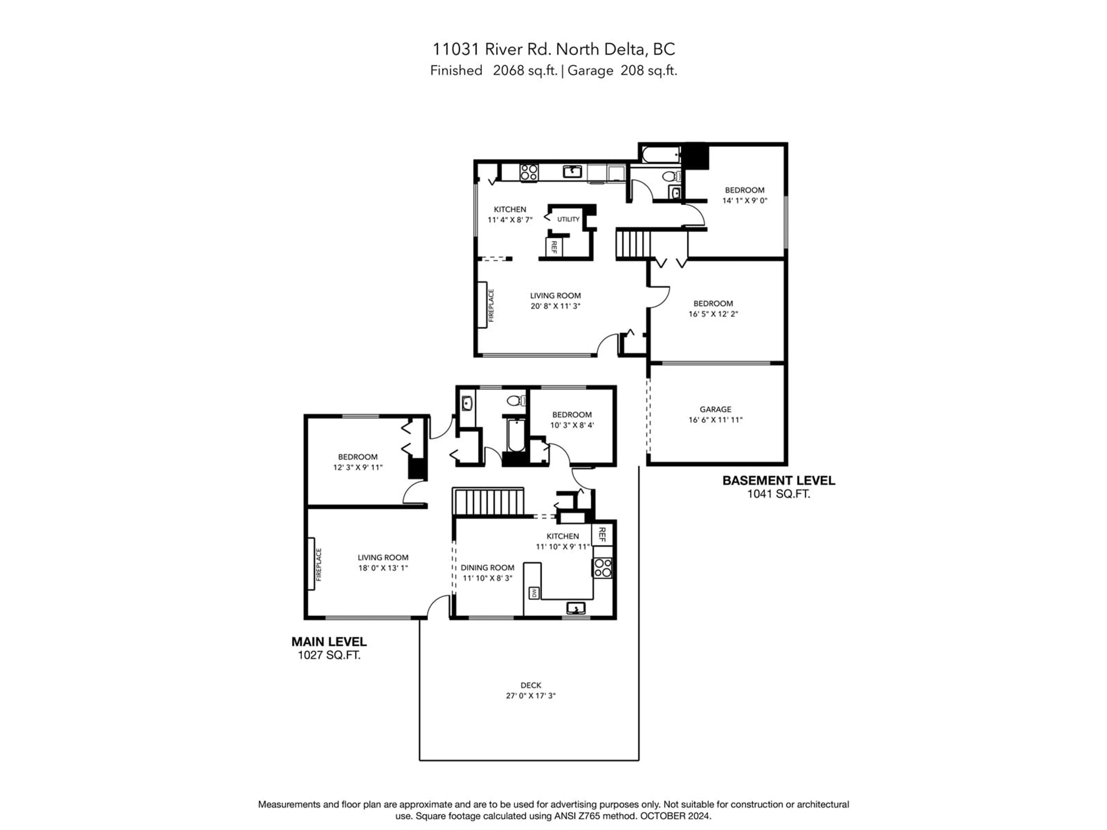 Floor plan for 11031 RIVER ROAD, Delta British Columbia V4C2S3