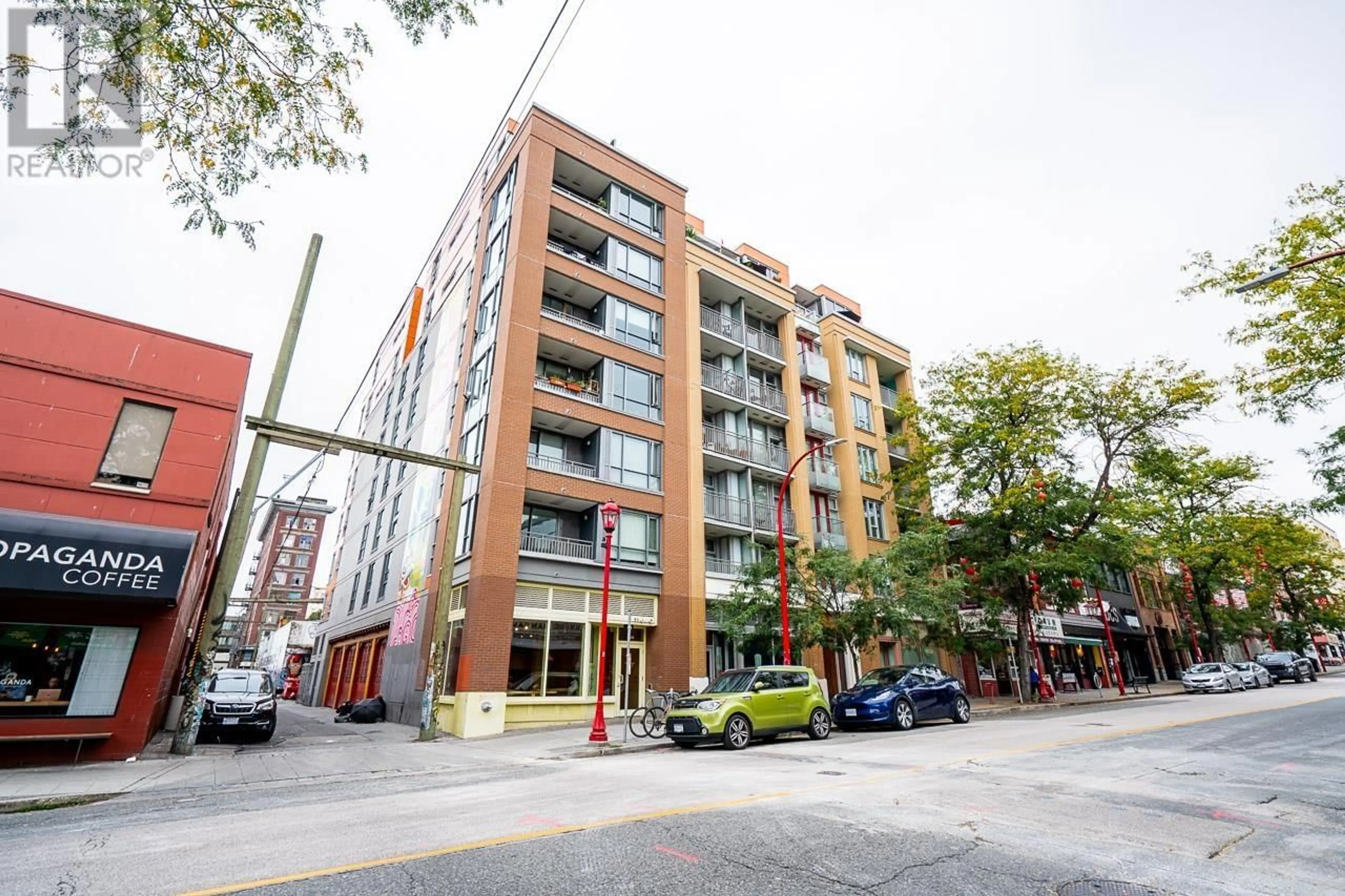 A pic from exterior of the house or condo, the front or back of building for 202 231 E PENDER STREET, Vancouver British Columbia V6A0G3