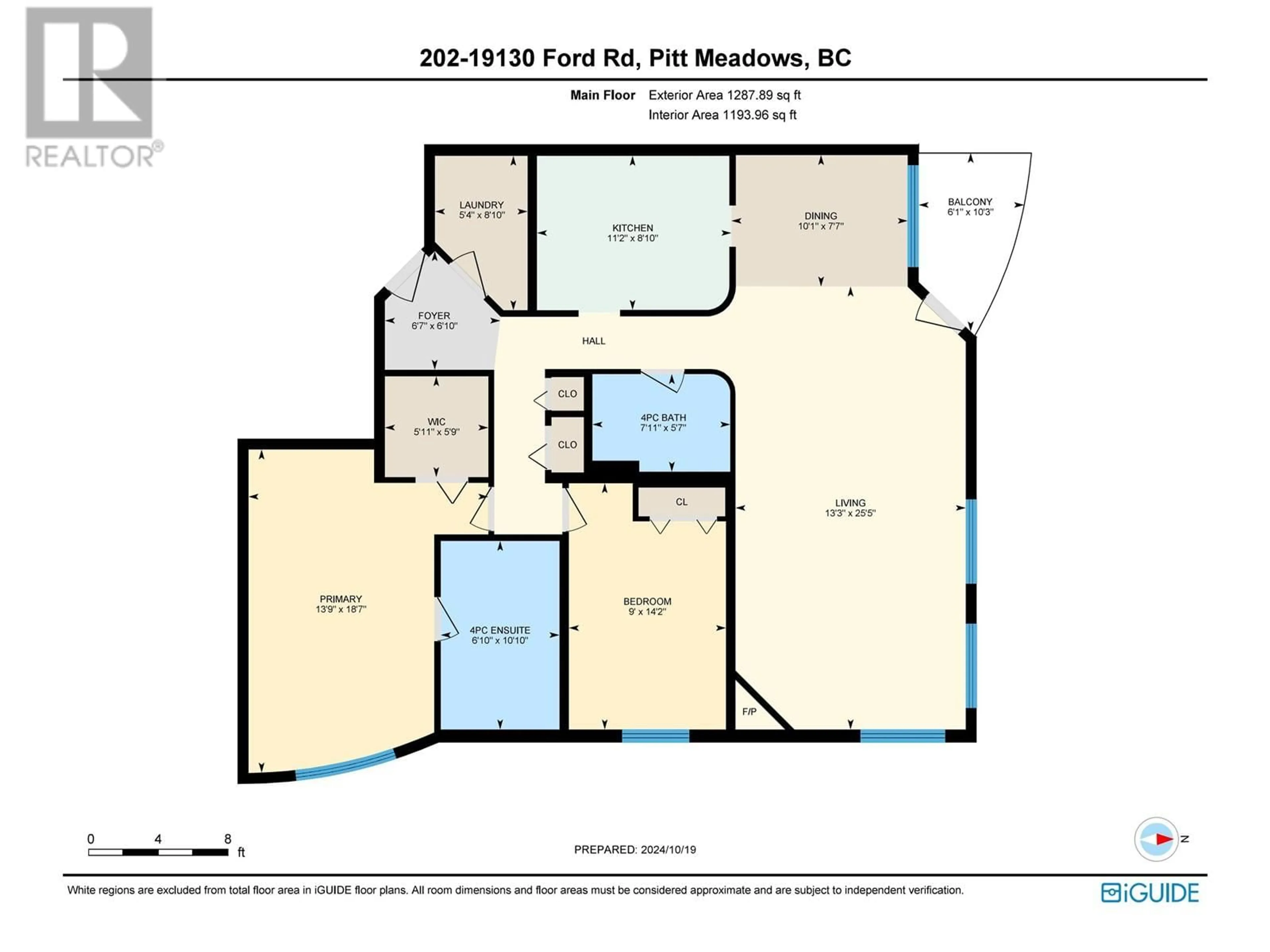 Floor plan for 202 19130 FORD ROAD, Pitt Meadows British Columbia V3Y2P1