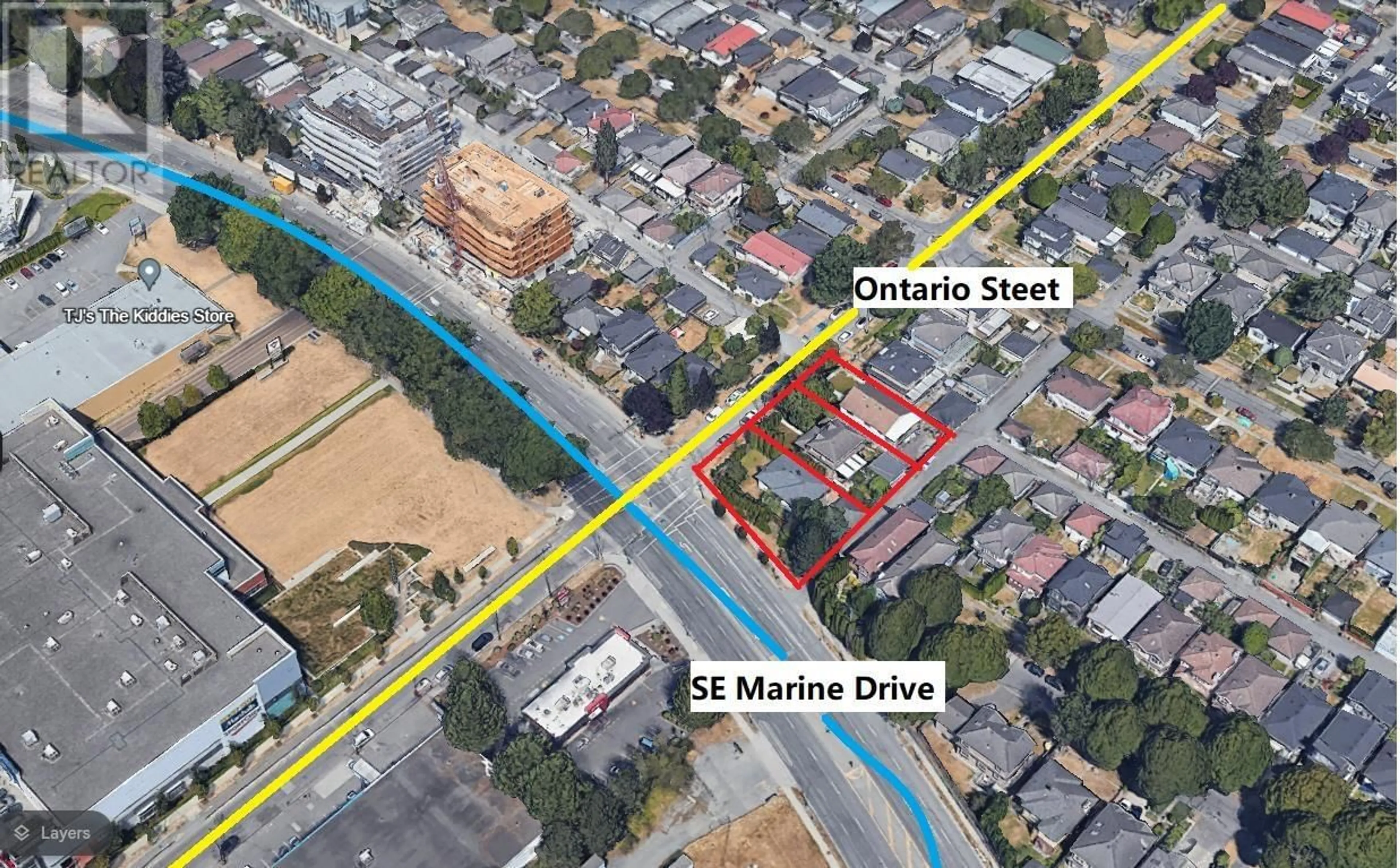 Picture of a map for 3 SE MARINE DRIVE, Vancouver British Columbia V5X2S1