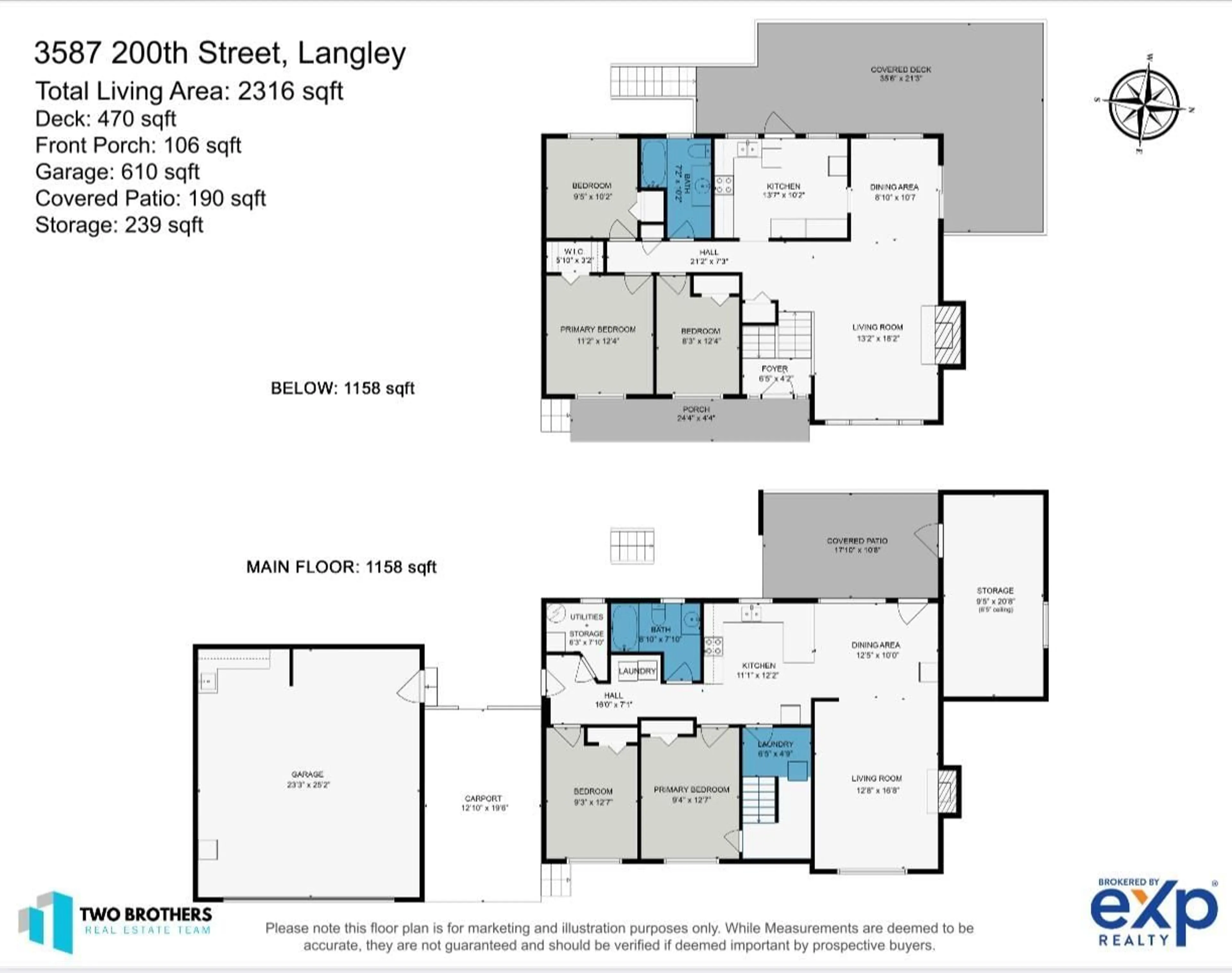 Floor plan for 3587 200 STREET, Langley British Columbia V3A4W5