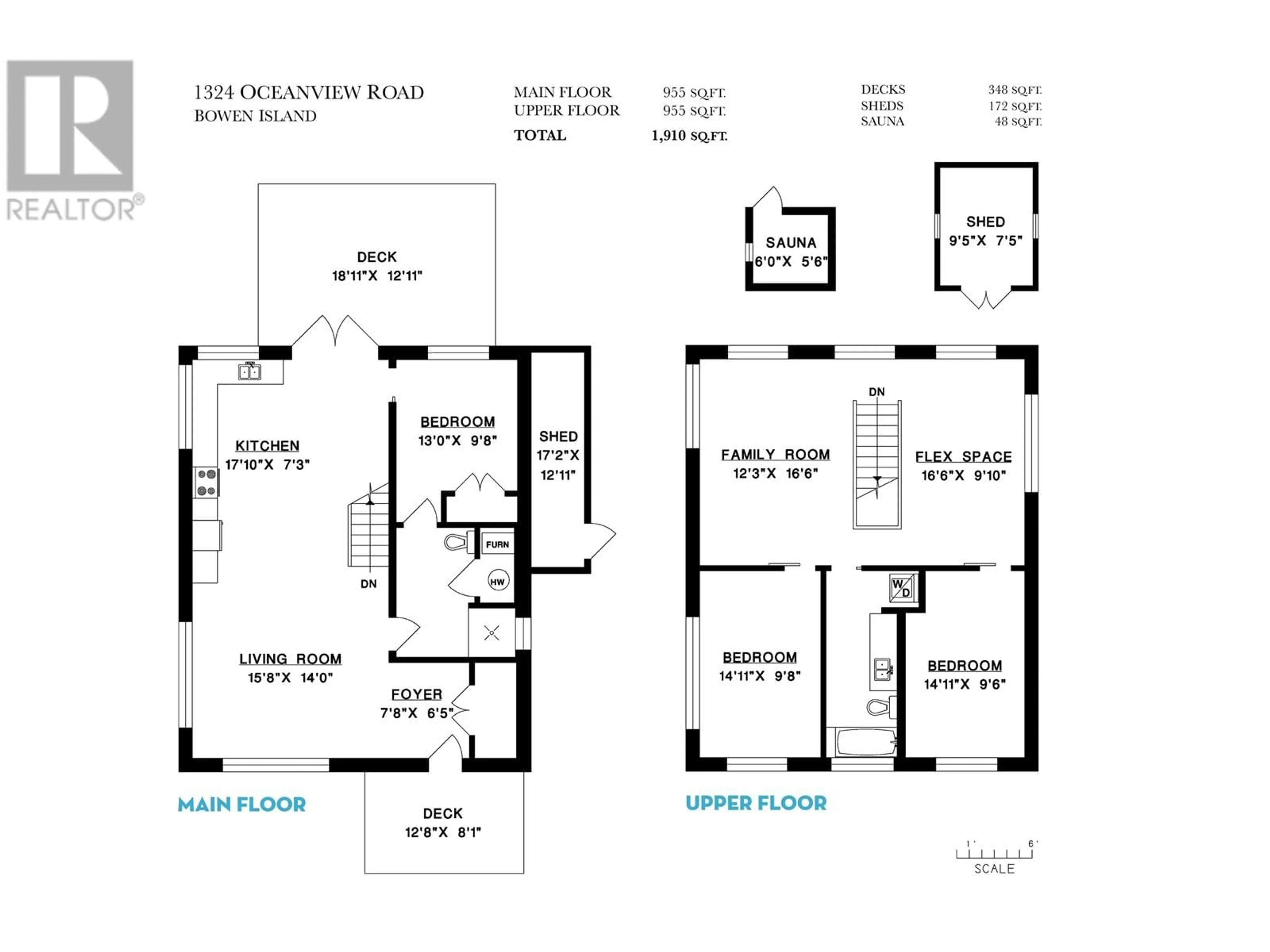 Floor plan for 1324 OCEANVIEW ROAD, Bowen Island British Columbia V0N1G1