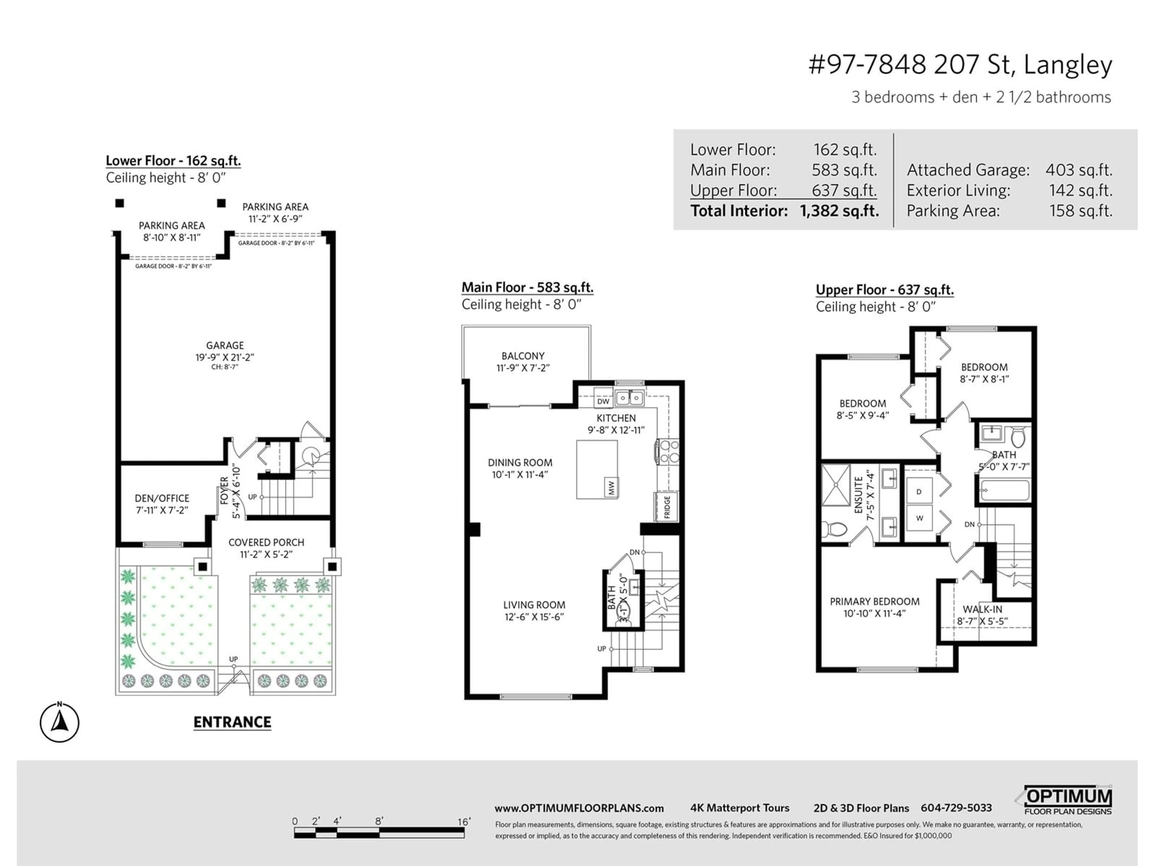 Floor plan for 97 7848 209 STREET, Langley British Columbia V2Y0M4