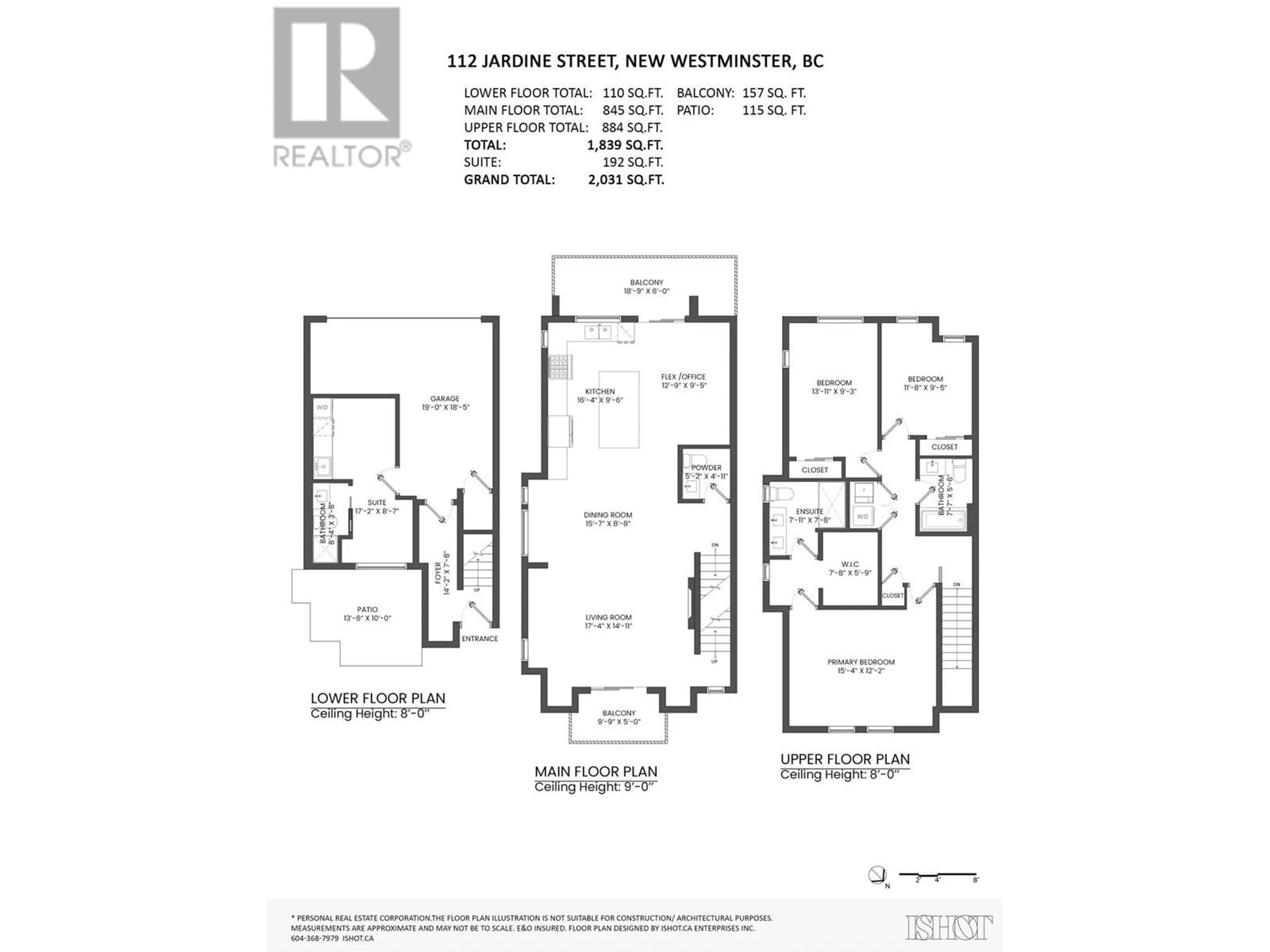 Floor plan for 112 JARDINE STREET, New Westminster British Columbia V3M5M2