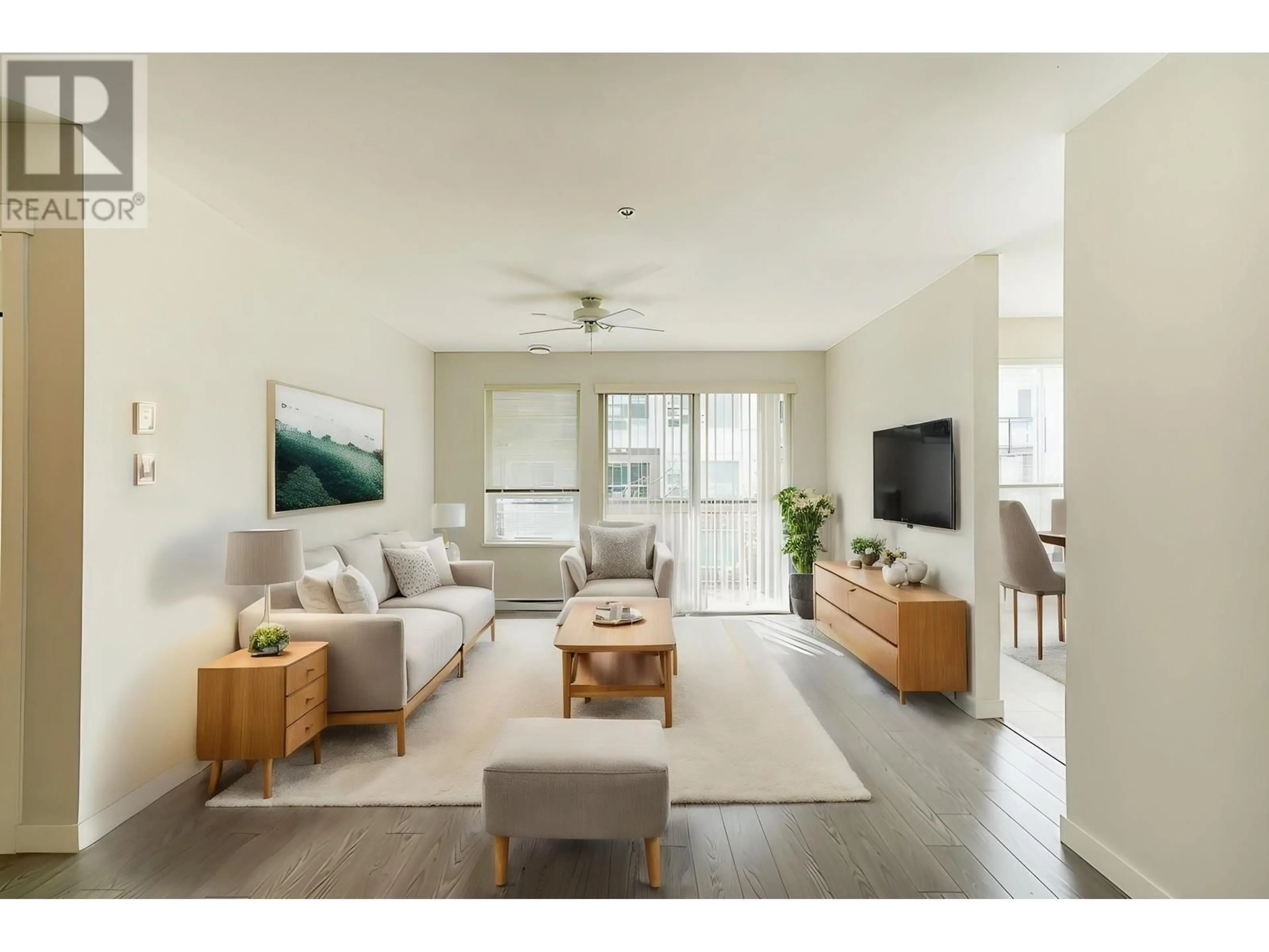 Living room, wood floors for 321 9399 TOMICKI AVENUE, Richmond British Columbia V6X0H6