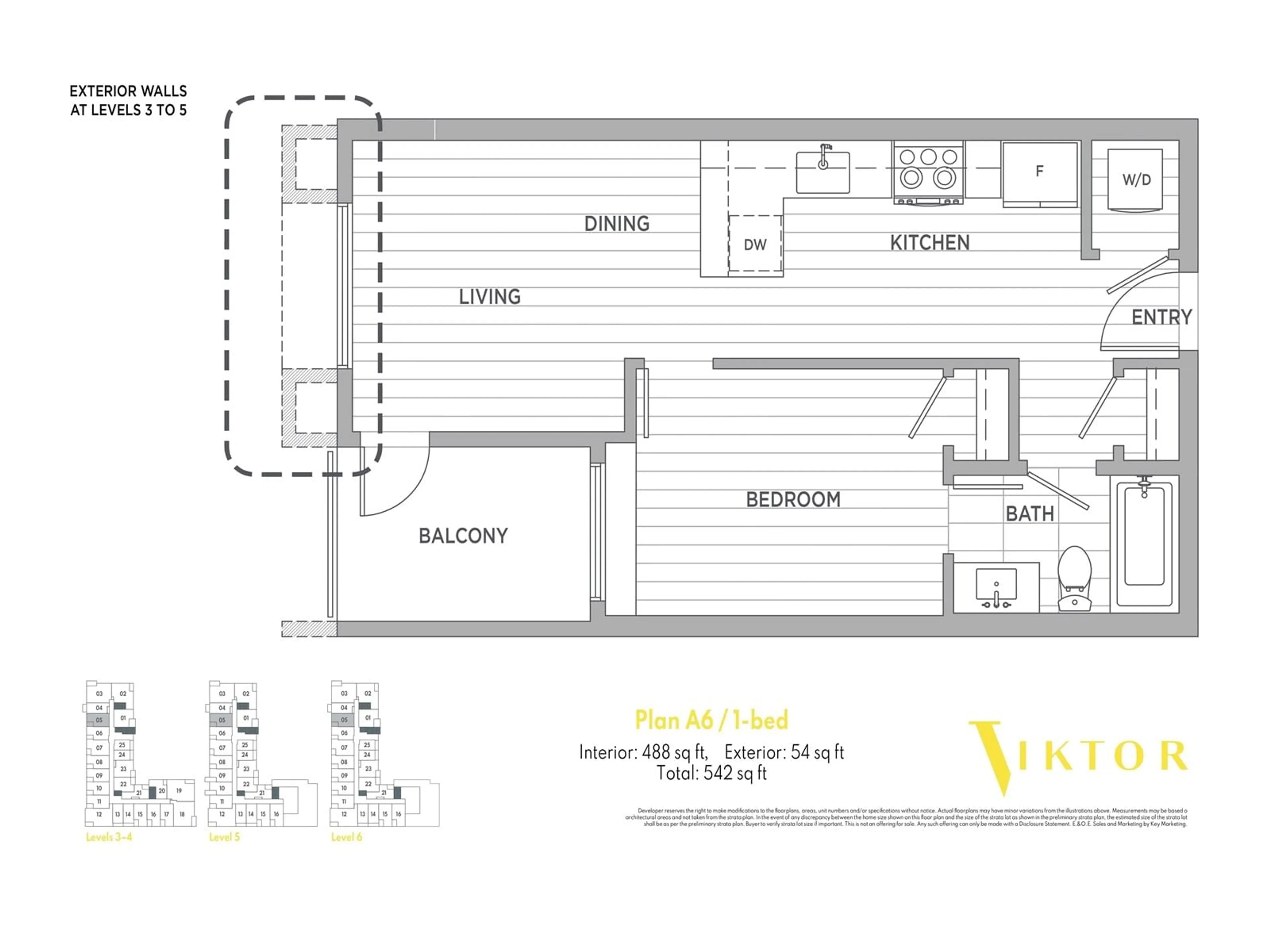 Floor plan for W605 10828 139A STREET, Surrey British Columbia V3R3E5