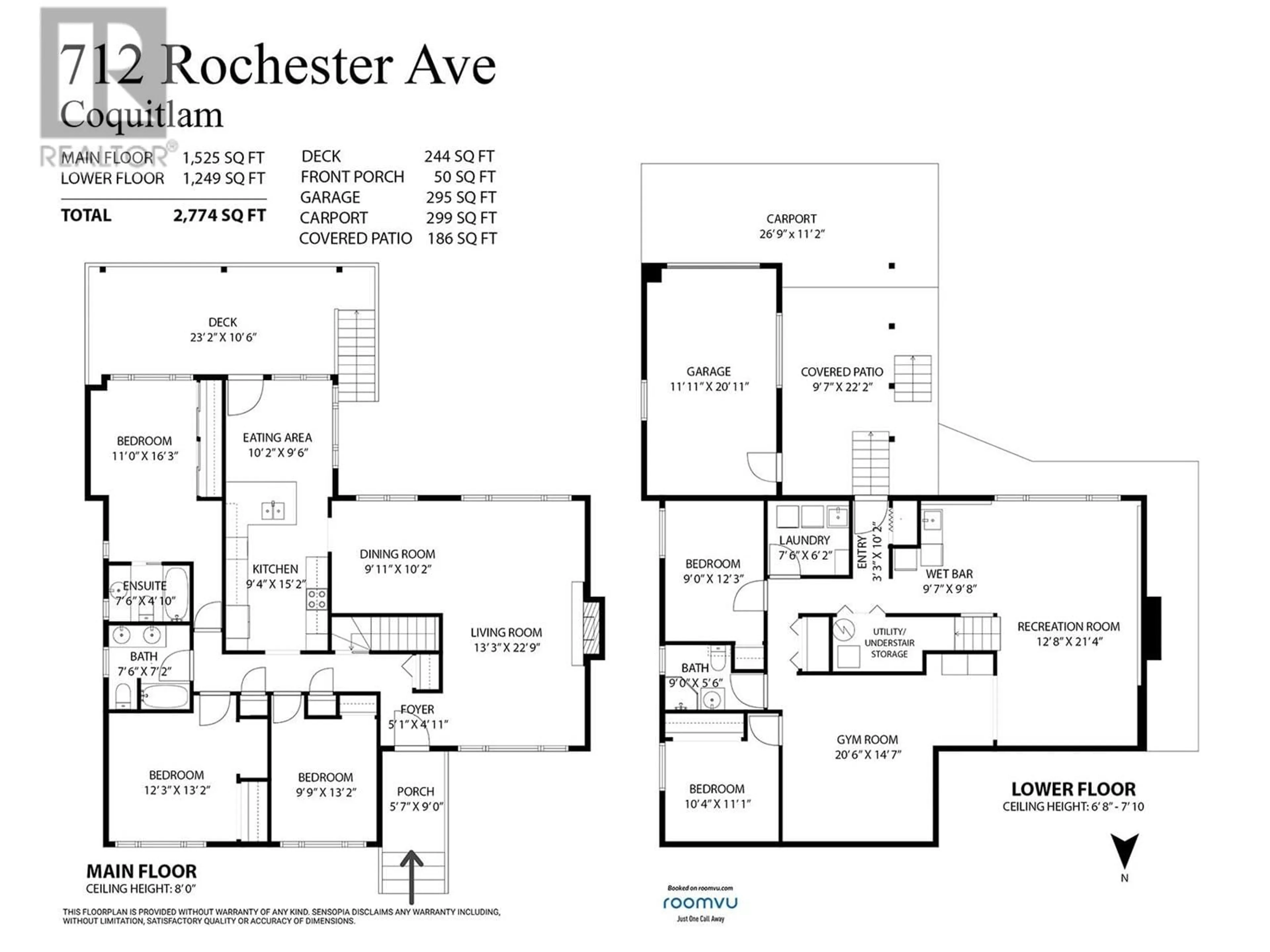 Floor plan for 712 ROCHESTER AVENUE, Coquitlam British Columbia V3K2V8