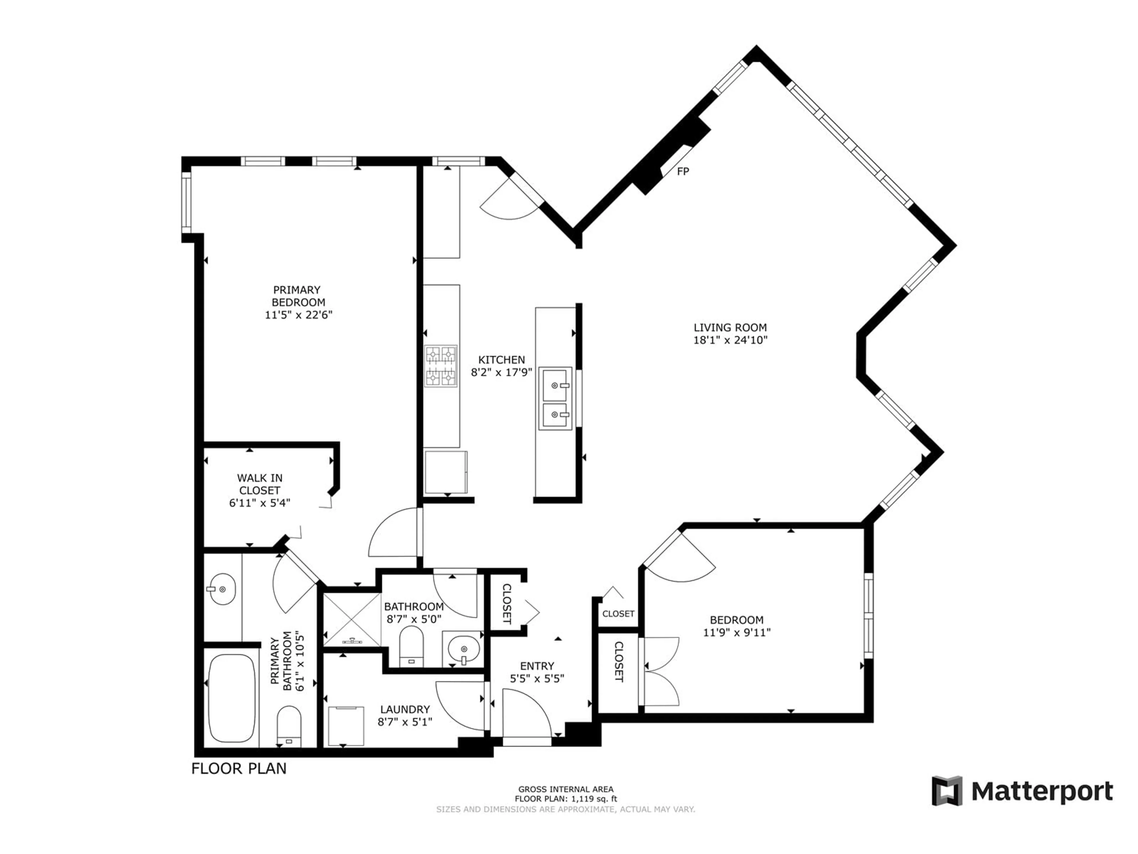 Floor plan for 306 20200 54A AVENUE, Langley British Columbia V3A3W7