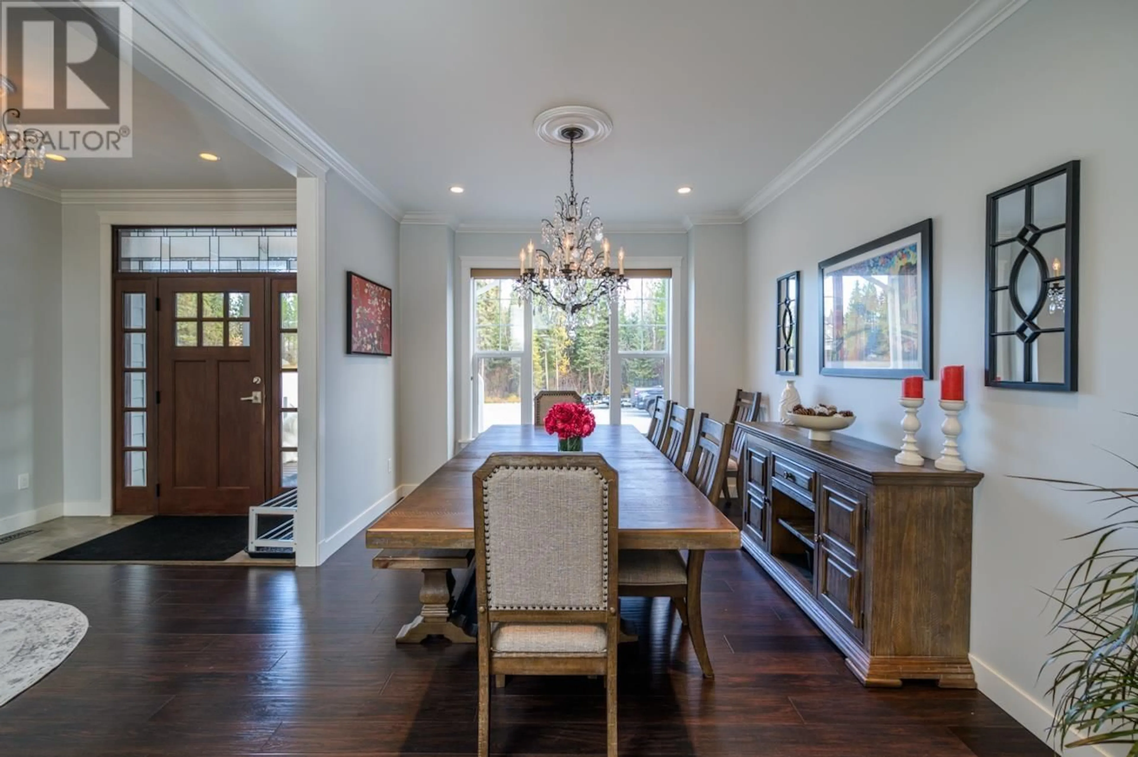 Dining room, wood floors, cottage for 10888 LOLLAND CRESCENT, Prince George British Columbia V2N6L3