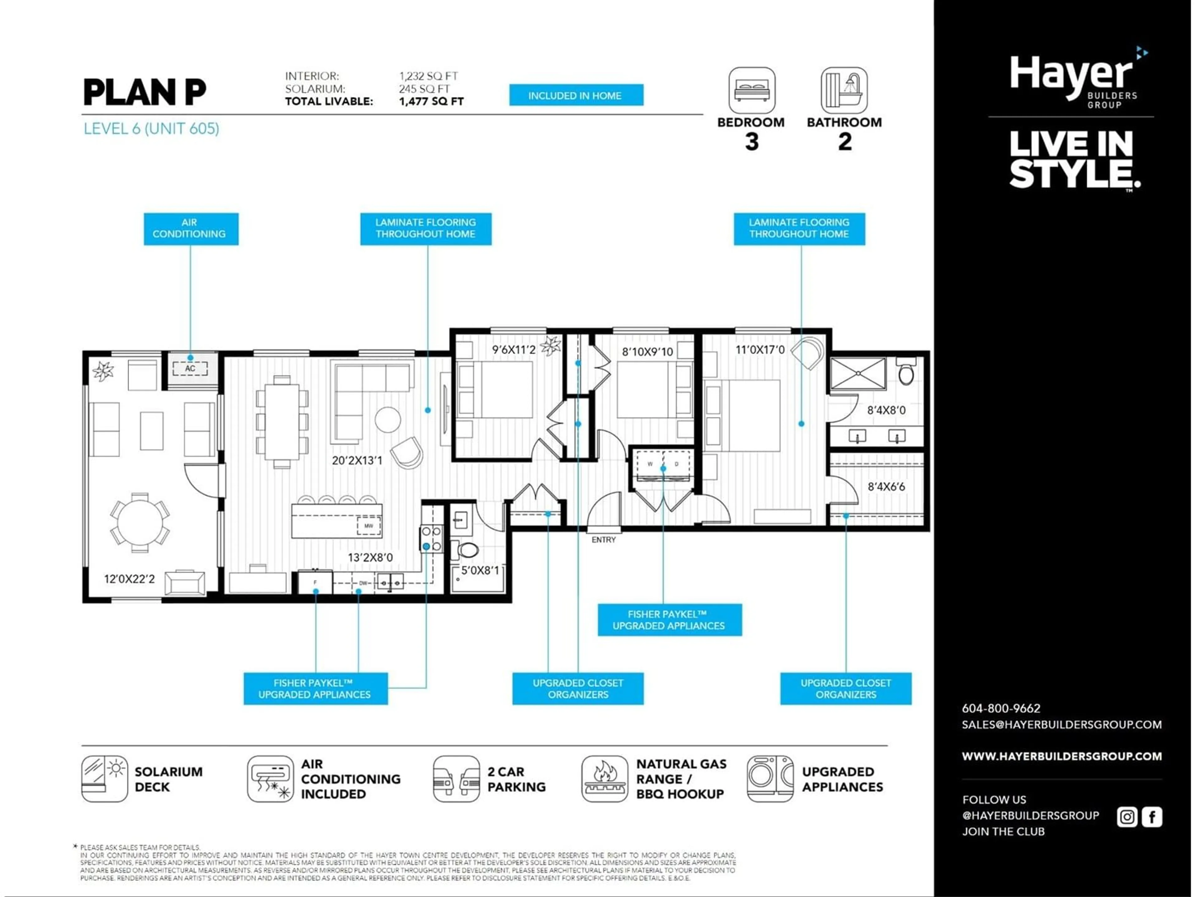 Floor plan for #605 19953 76 AVENUE, Langley British Columbia V0V0V0