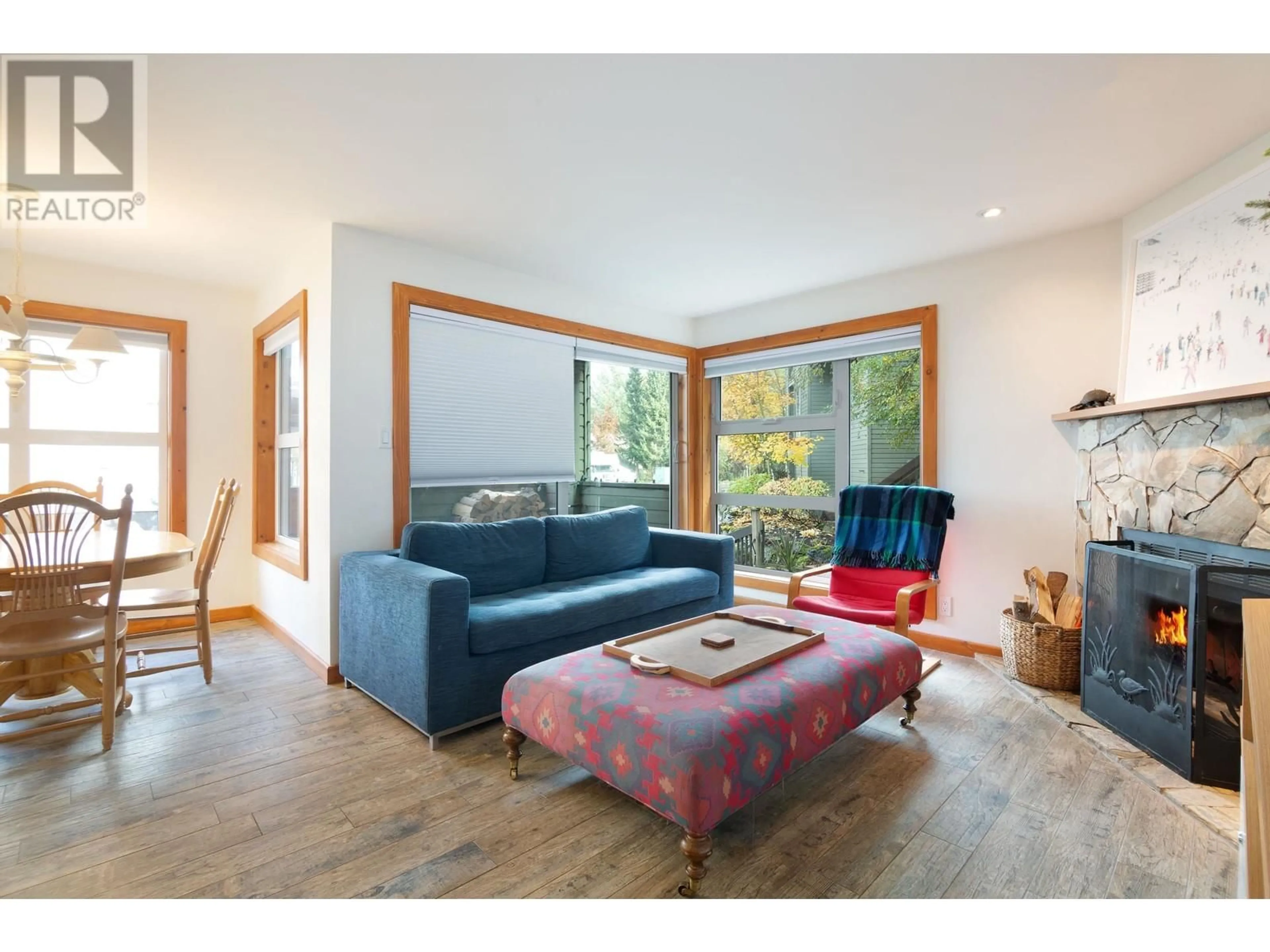 Living room, wood floors for 9 2217 MARMOT PLACE, Whistler British Columbia V8E0B4