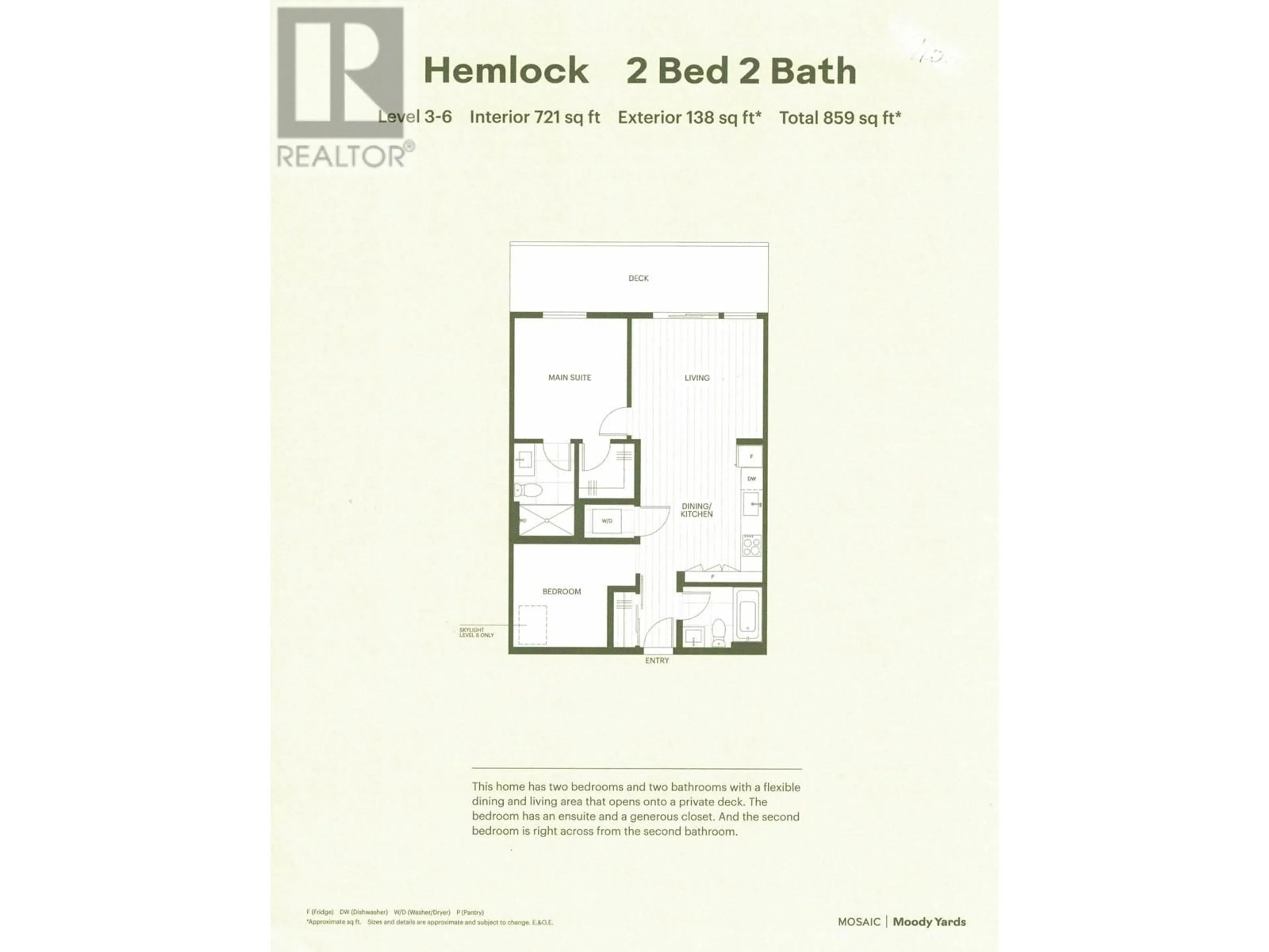 Floor plan for 312 3055 MURRAY STREET, Port Moody British Columbia V3H1X3