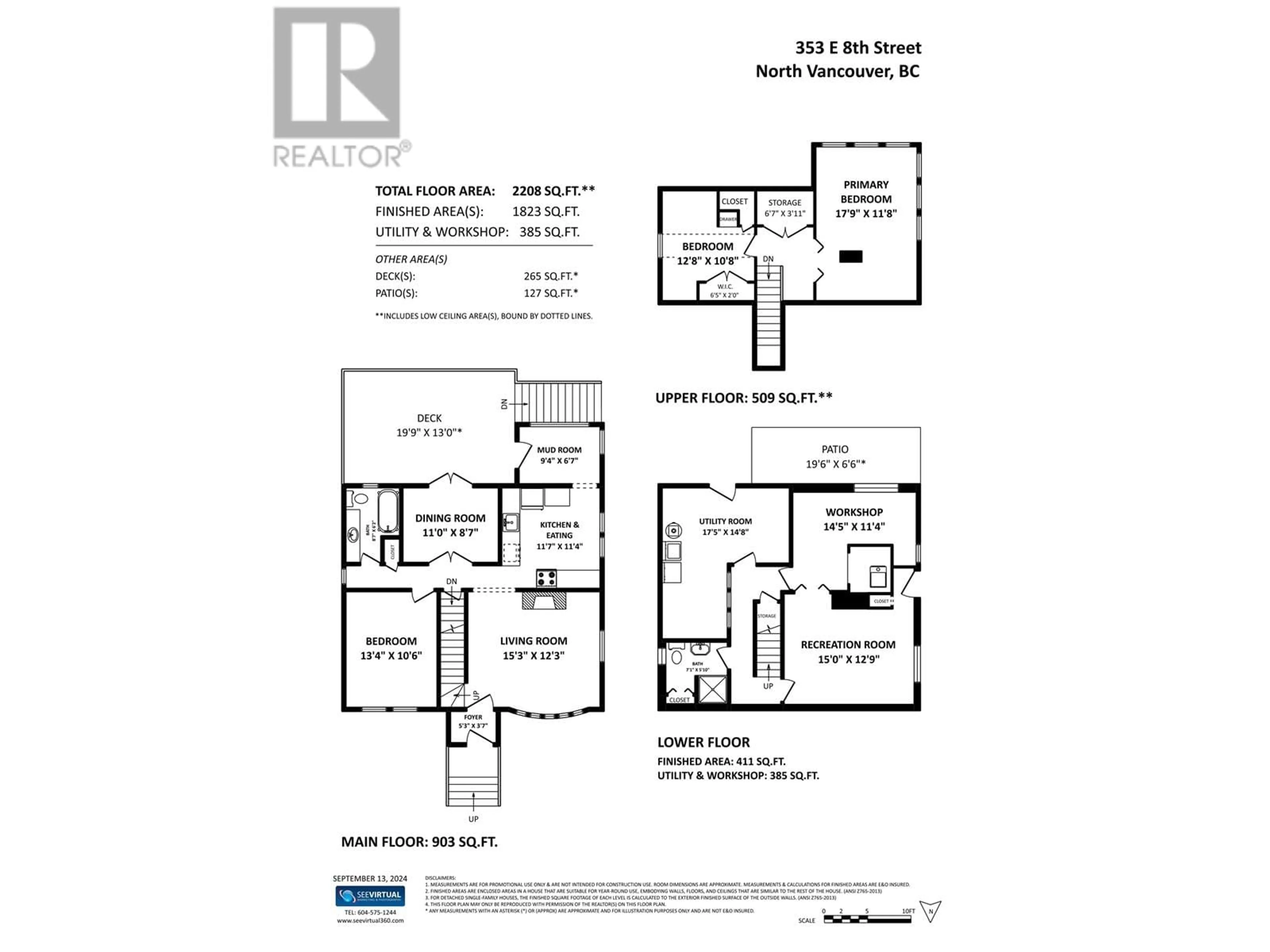 Floor plan for 353 E 8TH STREET, North Vancouver British Columbia V7L1Z2