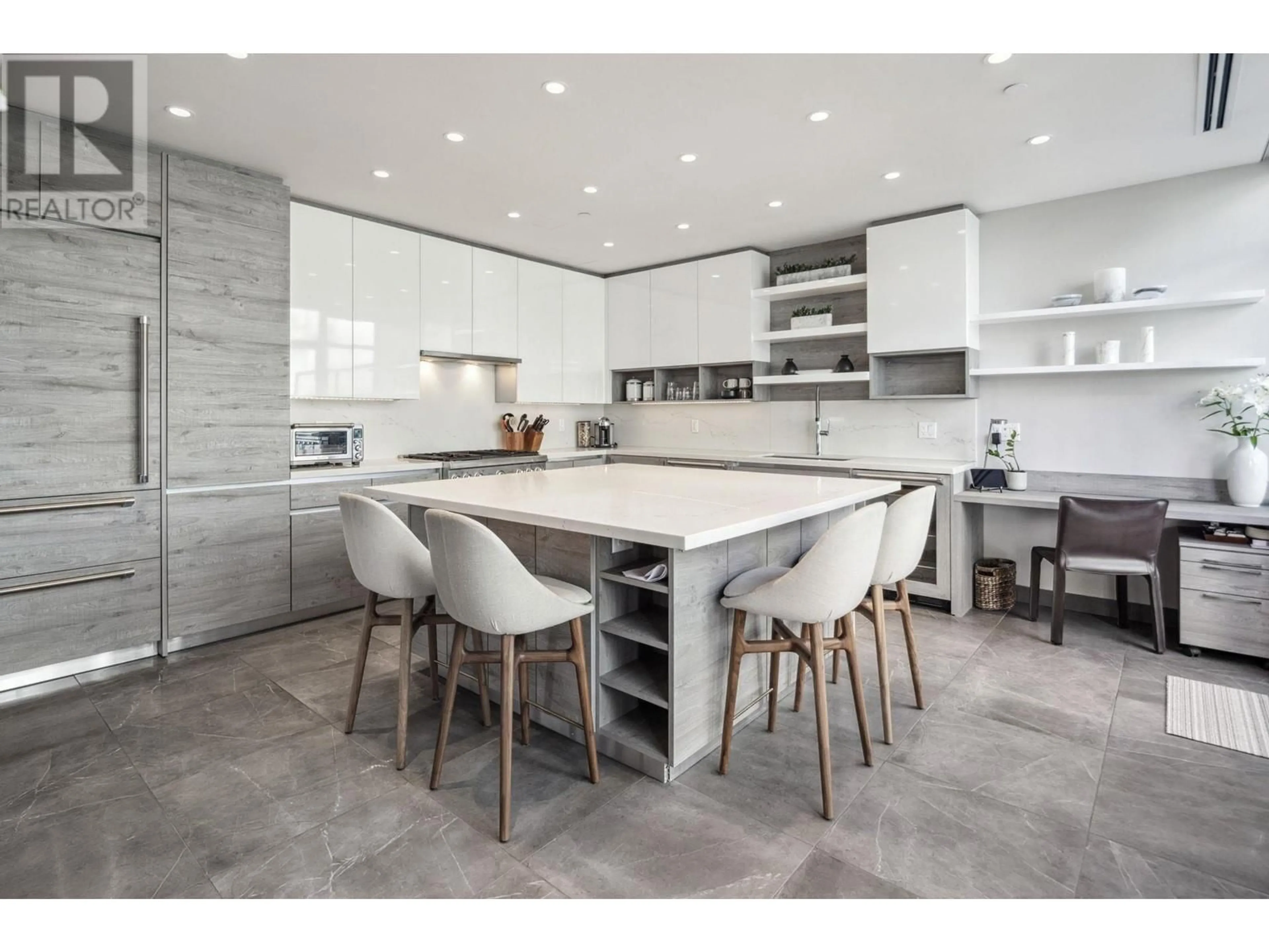 Contemporary kitchen, ceramic floors for 1202 1788 ONTARIO STREET, Vancouver British Columbia V5T0G3