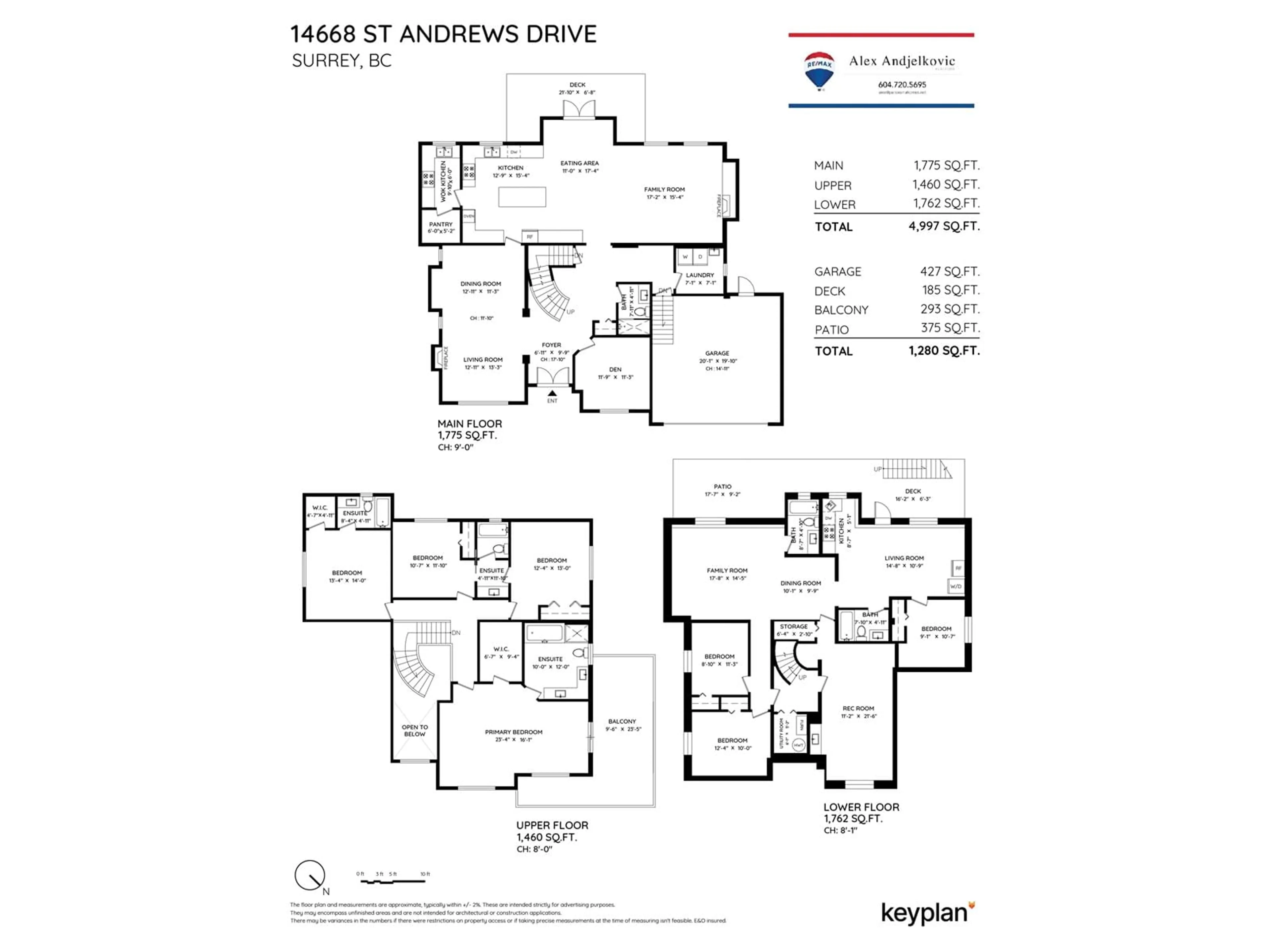 Floor plan for 14668 ST. ANDREWS DRIVE, Surrey British Columbia V3R5V4