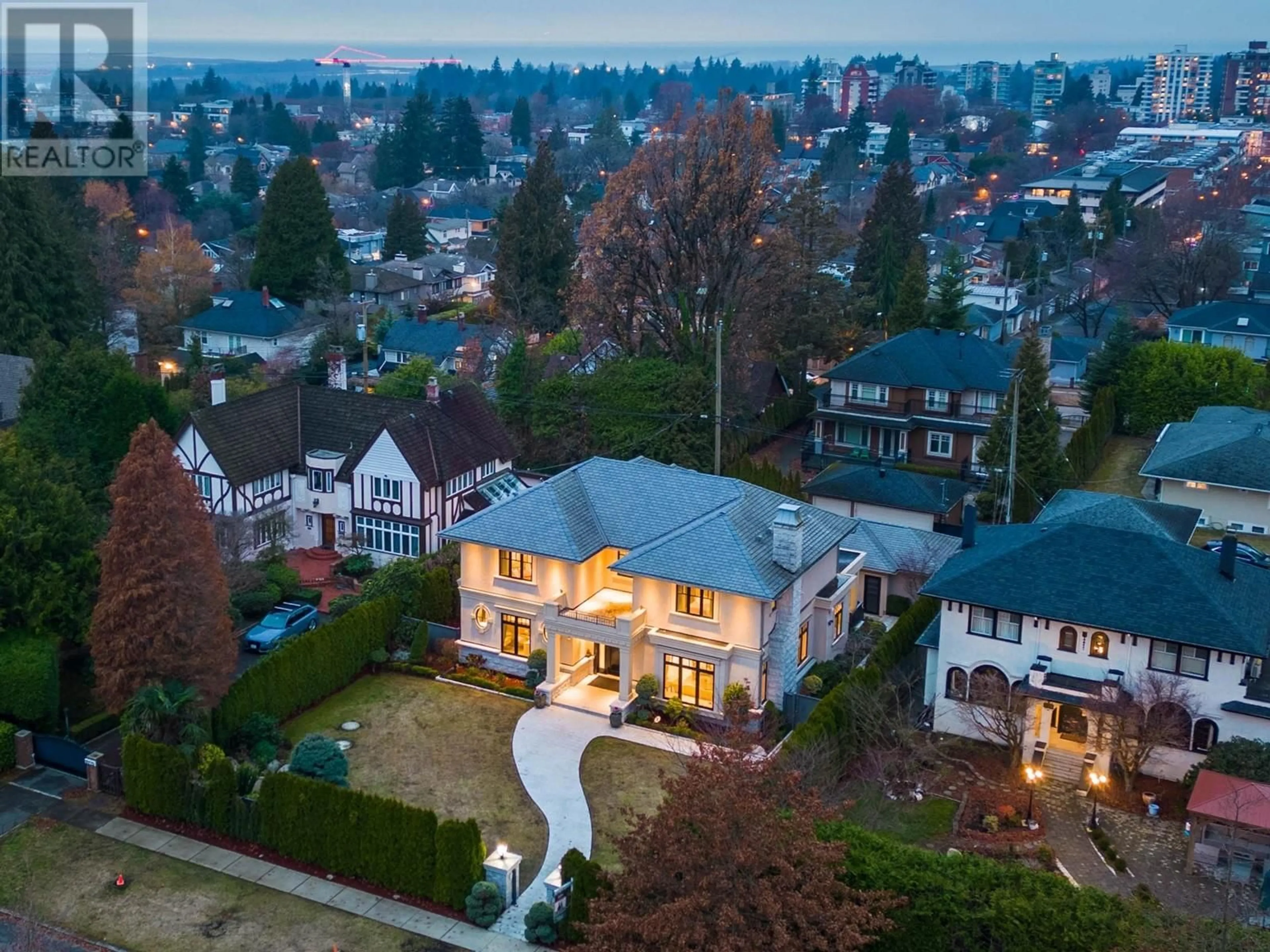 Frontside or backside of a home, the fenced backyard for 5755 ANGUS DRIVE, Vancouver British Columbia V6M3N7