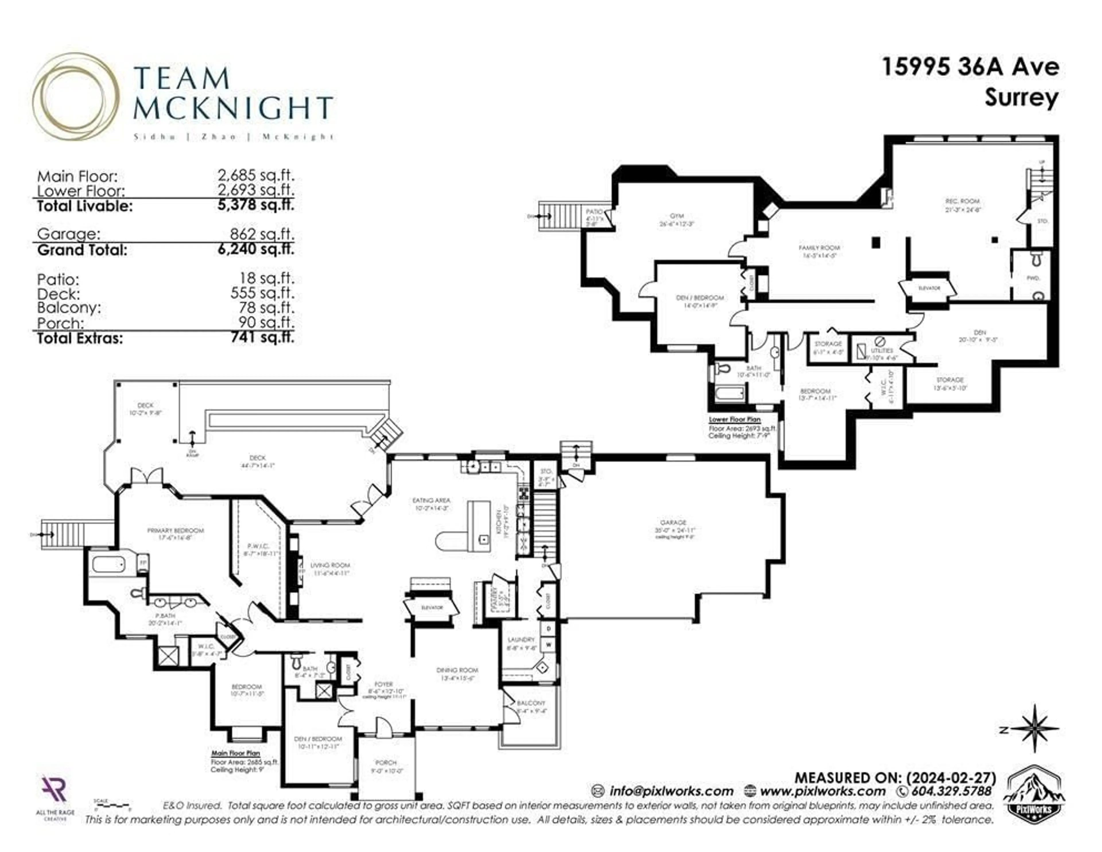 Floor plan for 15995 36A AVENUE, Surrey British Columbia V3S0P1