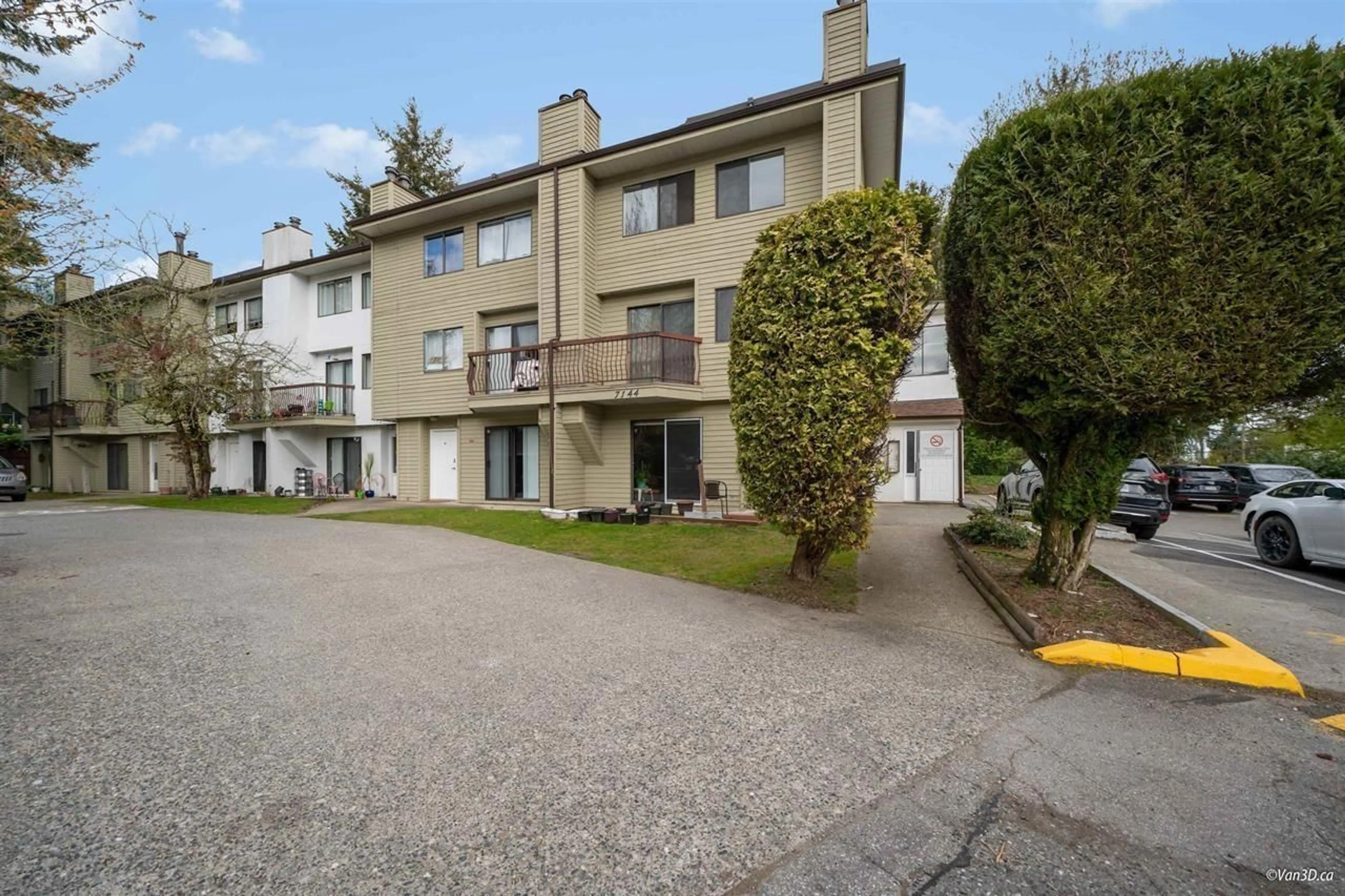 A pic from exterior of the house or condo, the street view for 212 7144 133B STREET, Surrey British Columbia V3W8A4